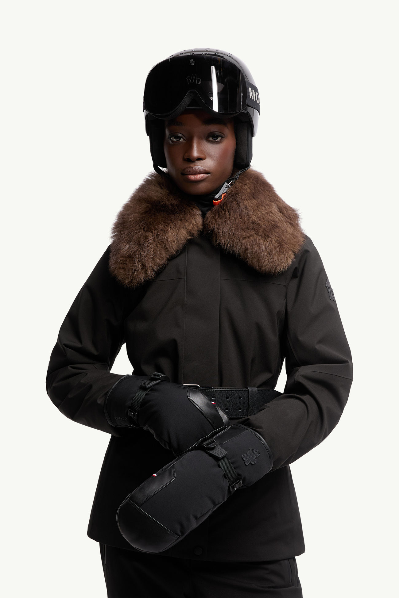 夾層手套 女士 黑色 Moncler 1