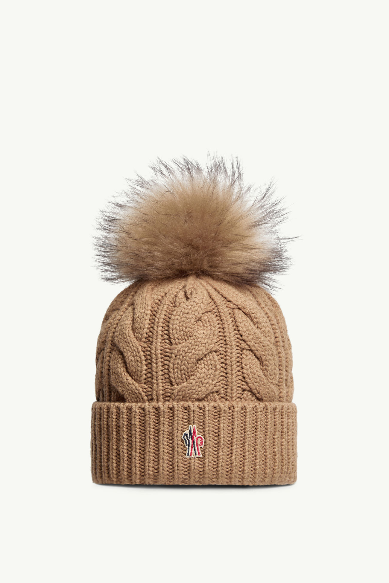 폼폼 울 & 캐시미어 비니 여성 베이지 Moncler 0