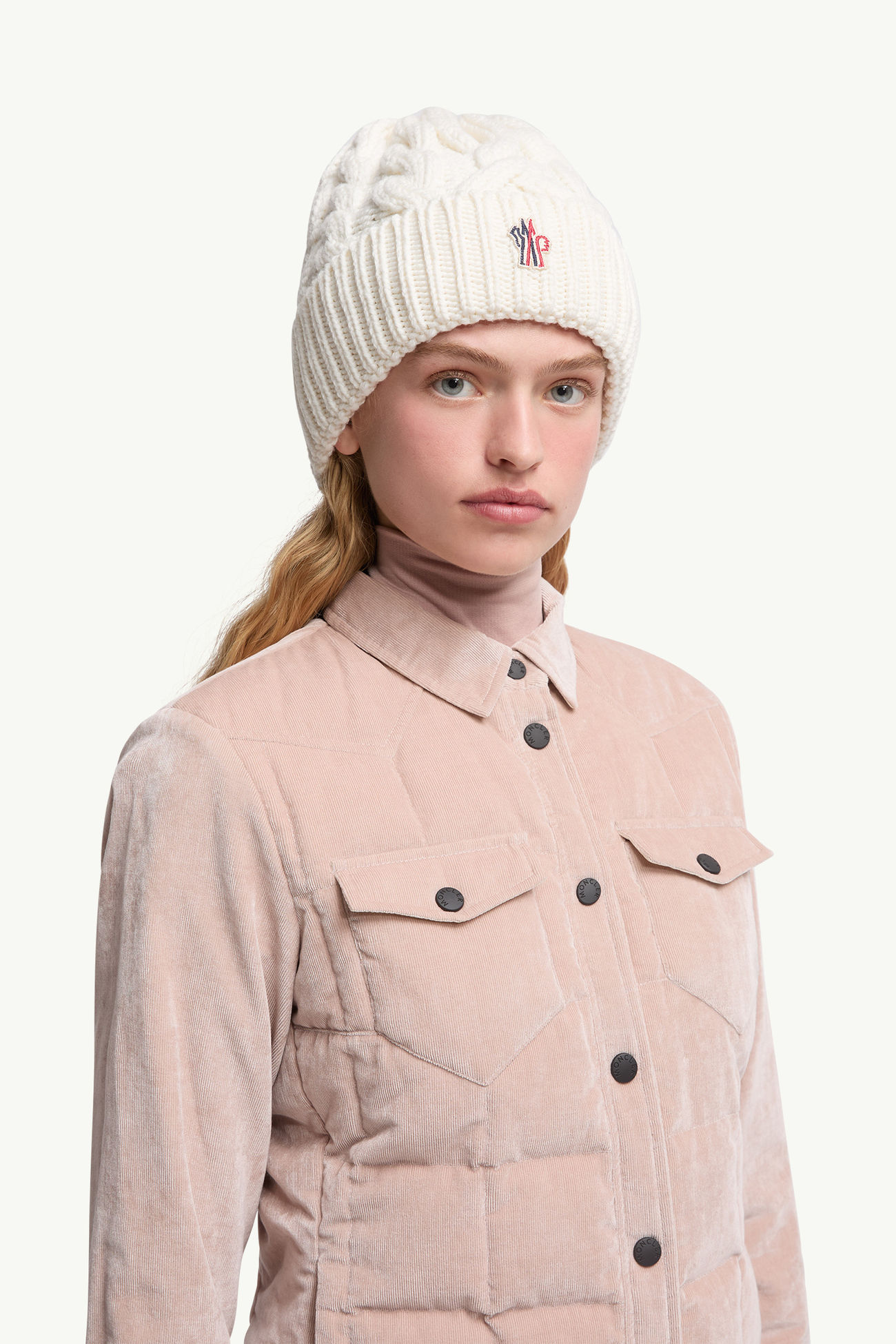 羊毛冷帽 女士 白色 Moncler 1