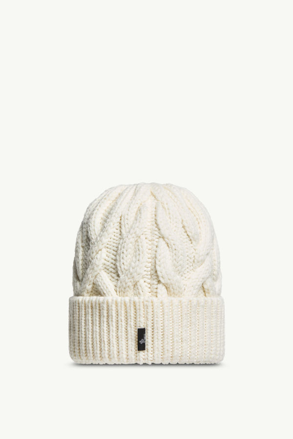 Mütze aus Wolle Damen Weiß Moncler 3