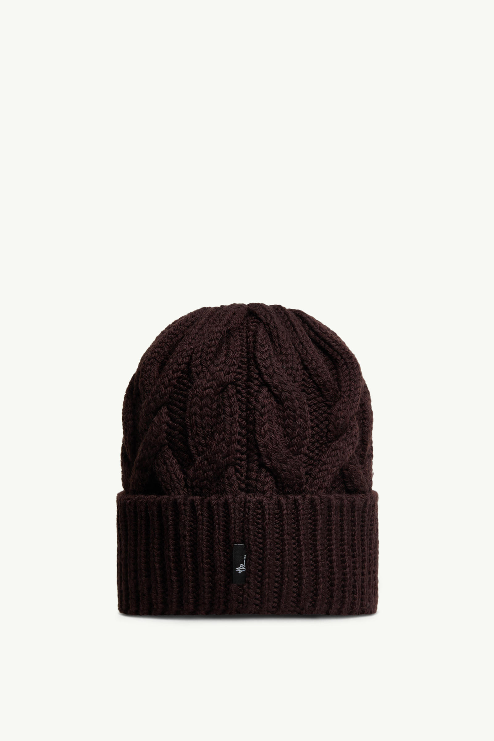 Wool Beanie Women Brown Moncler 3