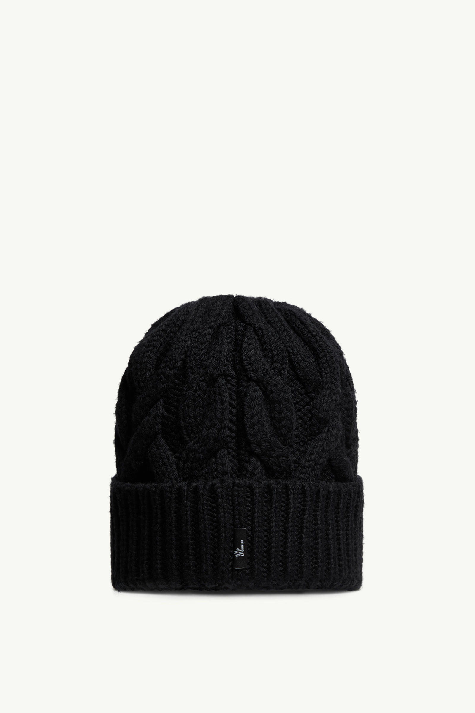 Wool Beanie Women Black Moncler 3