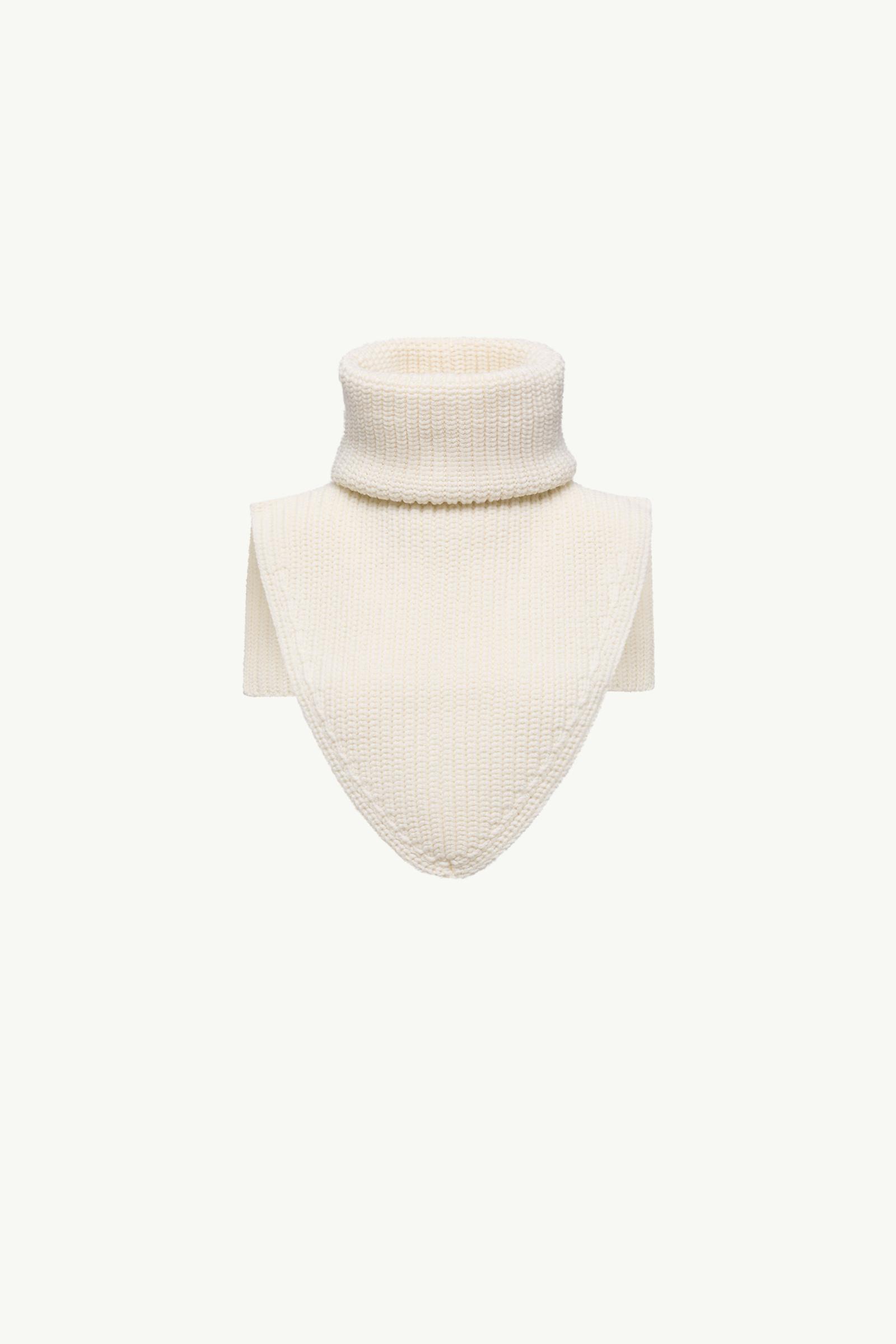 White Wool Neck Warmer - Scarves & Gloves for Women | Moncler US
