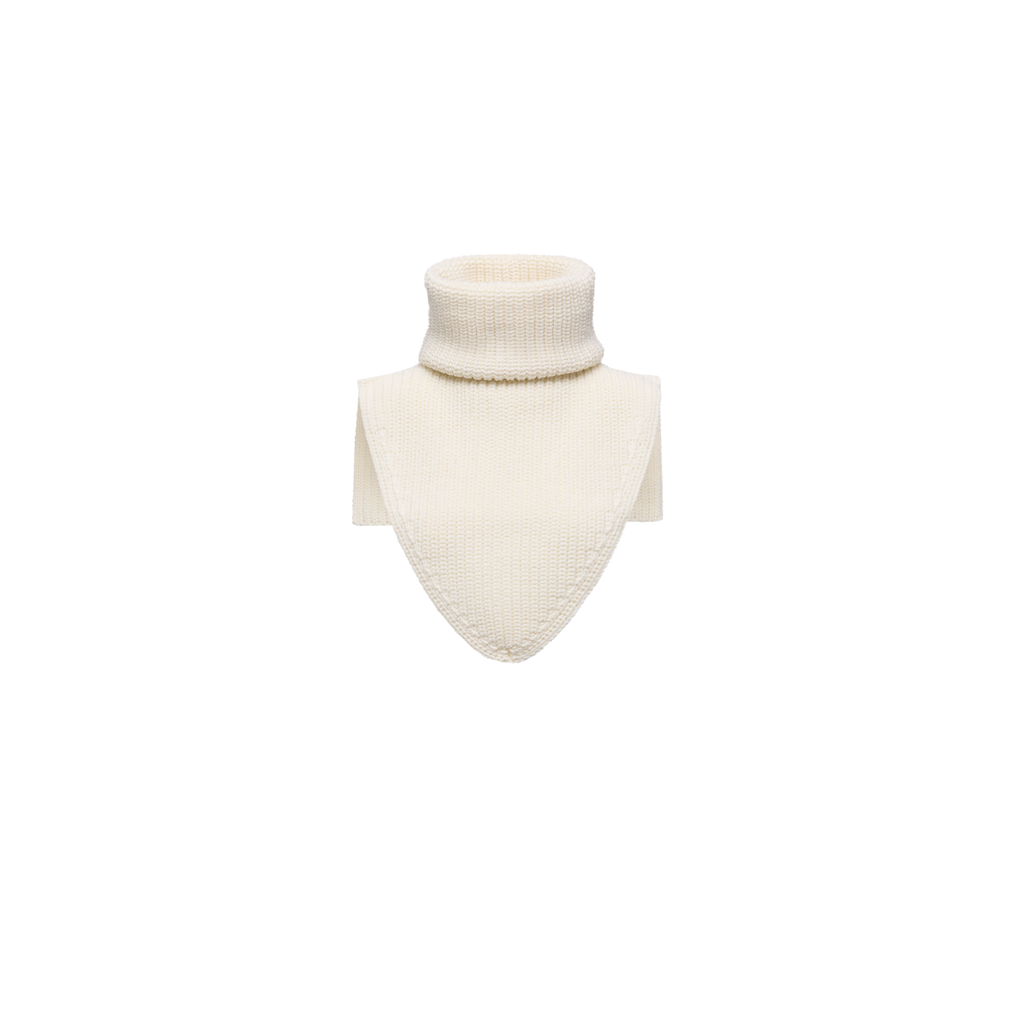 Grenoble    Wool Neck Warmer for Women in White, Size: One Size, Moncler