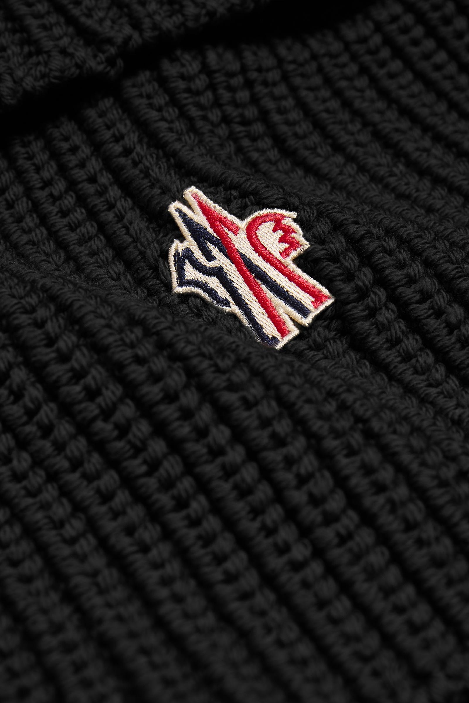 Black Wool Neck Warmer - Scarves & Gloves for Women | Moncler US