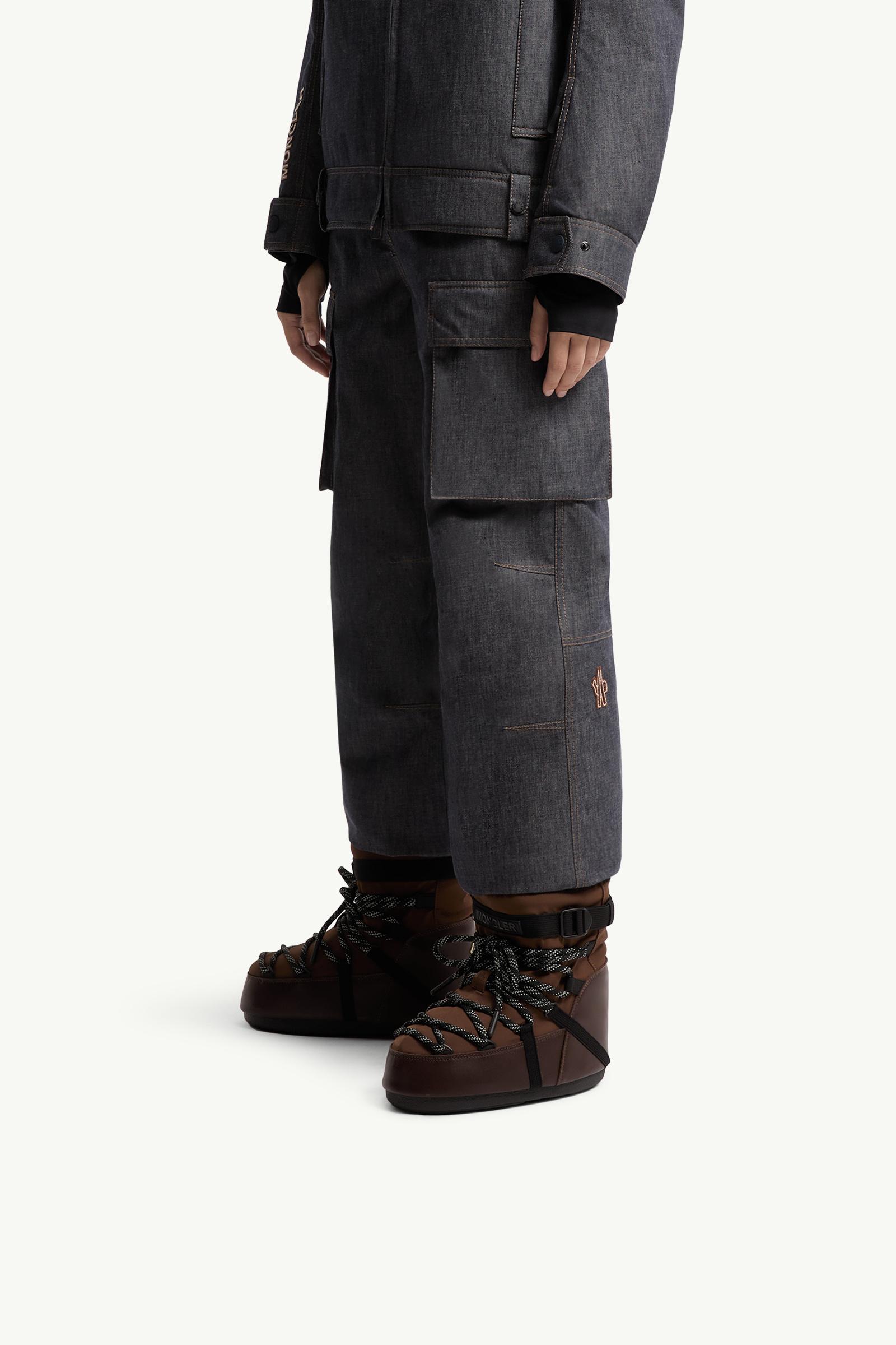 モンモン Brown Moon Boot x Moncler Grenoble Icon Low Padded Snow Boot