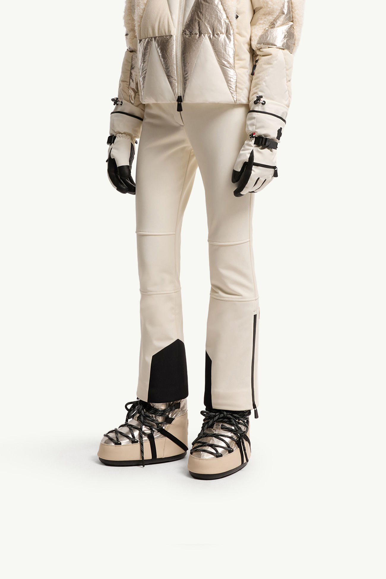 Moon Boot x Moncler Grenoble Icon低筒夾層雪靴 女士 金色 Moncler 1