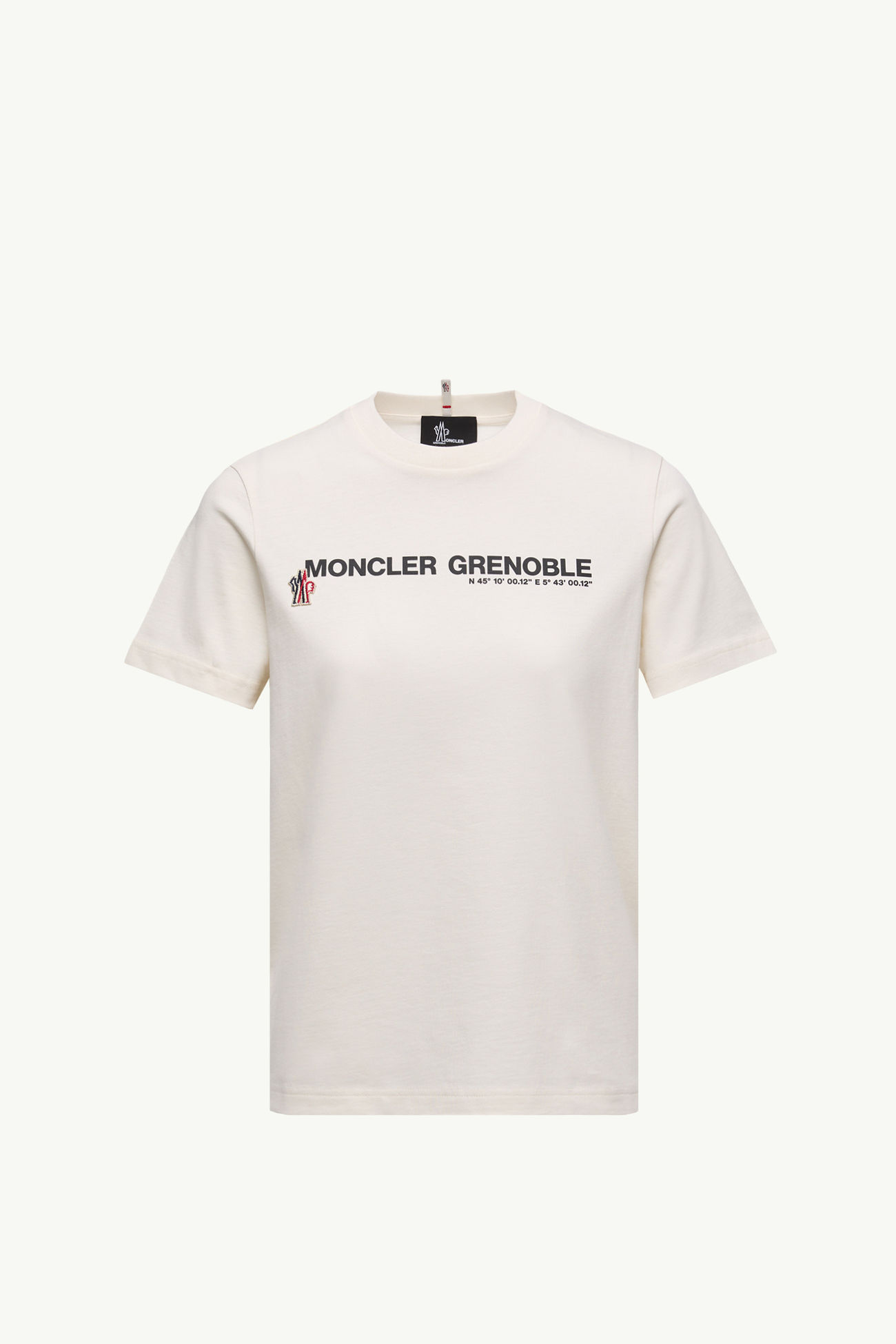 Camiseta de algodón con logotipo Mujer Blanco Moncler 2