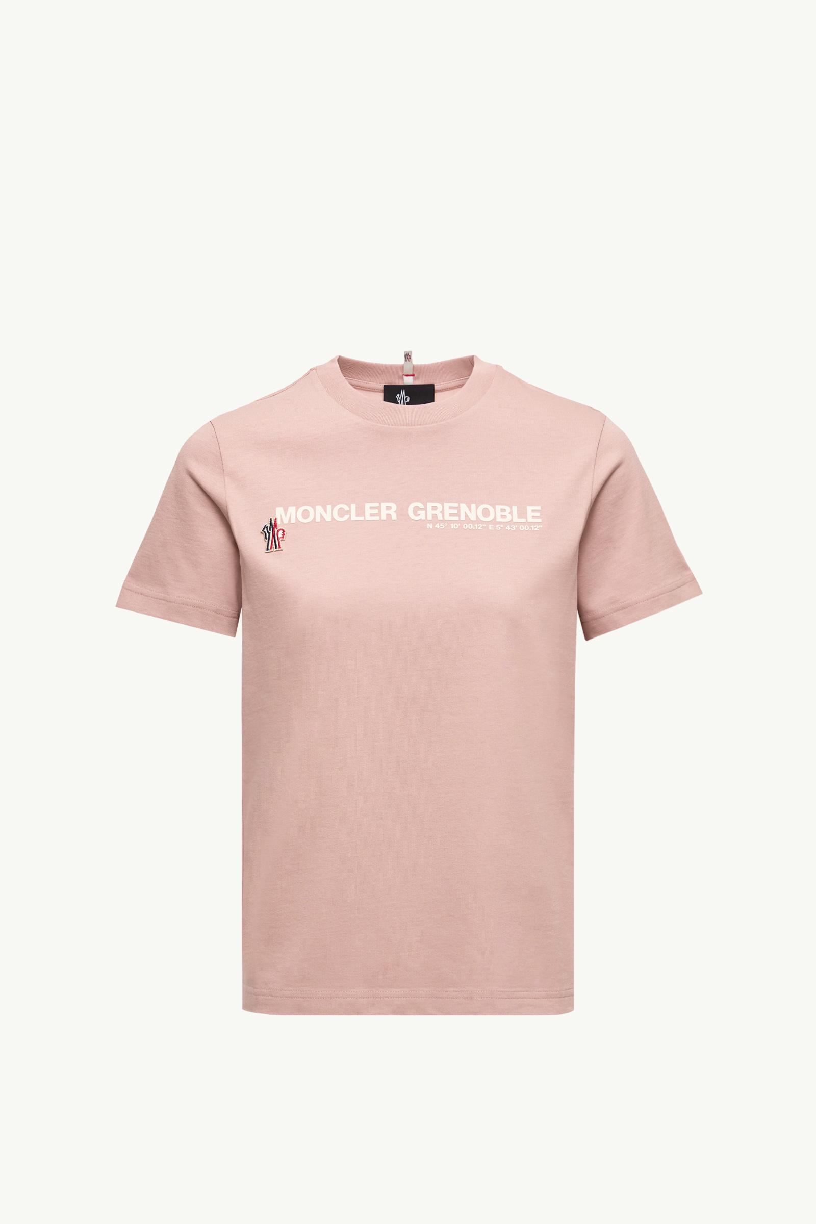 定番 刺繍ロゴワッペン 　MONCLER ピンク Tシャツ 14A 定番 刺繍ロゴワッペン MONCLER ピンク Tシャツ 14A