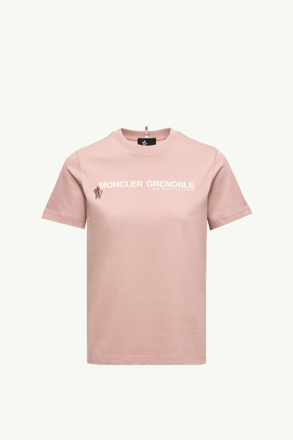 Logo Cotton T-Shirt Women Pink Moncler 2