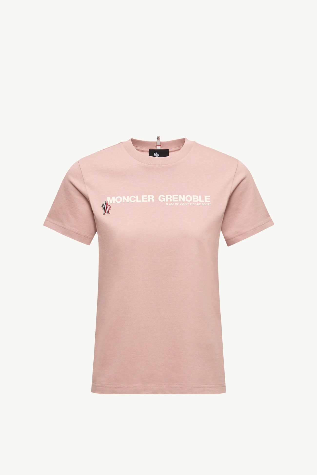 Logo Cotton T-Shirt Women Pink Moncler 2