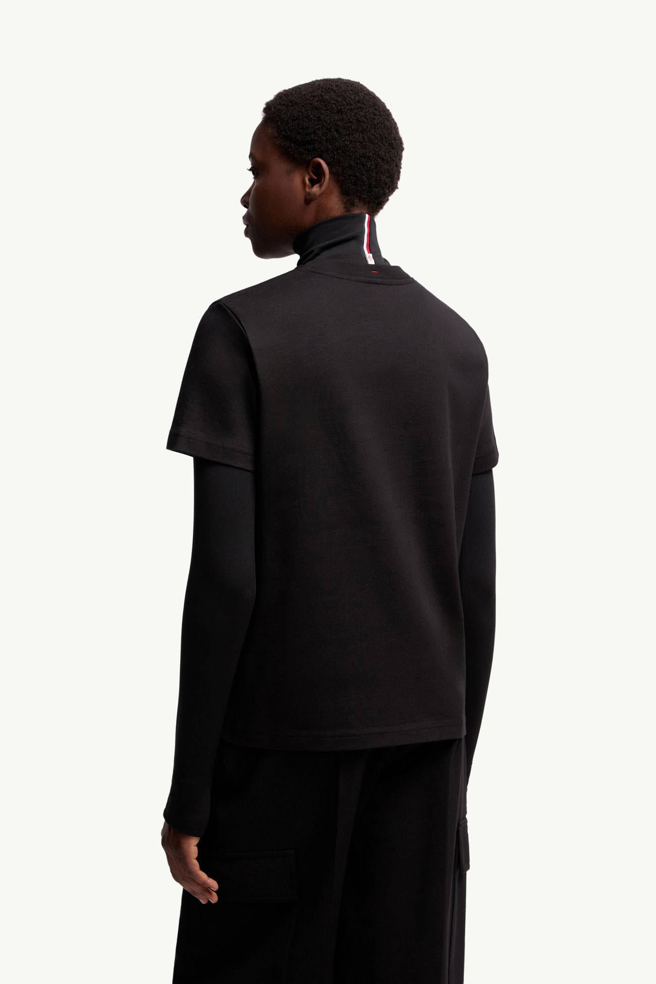 T-shirt en coton à logo Femmes Noir Moncler 4