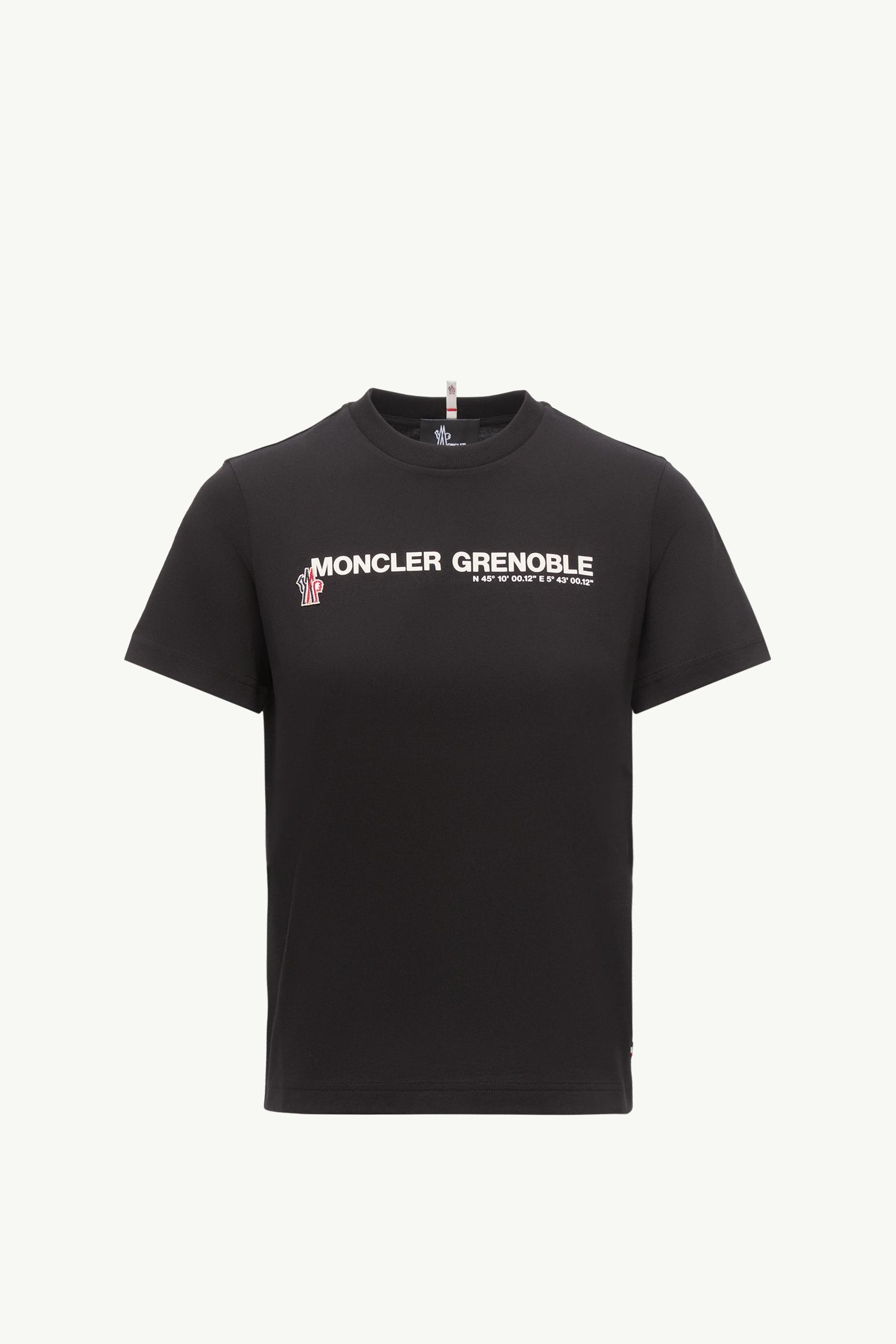 Black Logo Cotton T-Shirt - Tops & T-Shirts for Women | Moncler AU