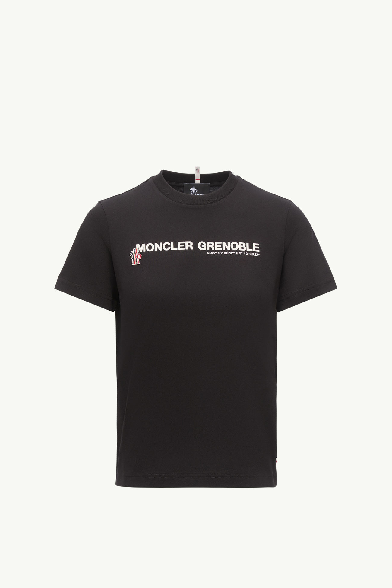 T-Shirt aus Baumwolle mit Logo Damen Schwarz Moncler 2
