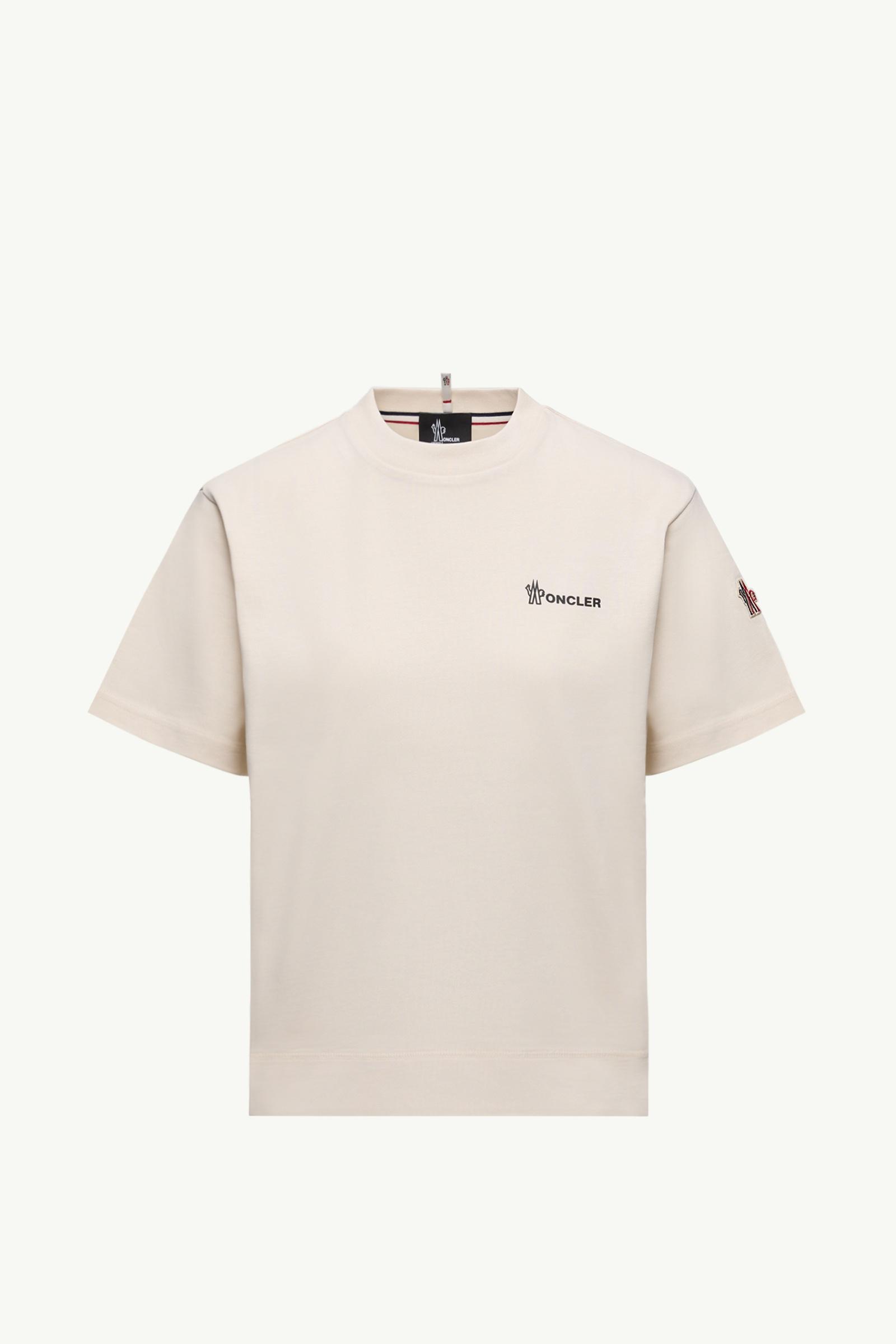 モンクレール ホワイト Tシャツ ショートスリーブ シンプル 白tシャツ 