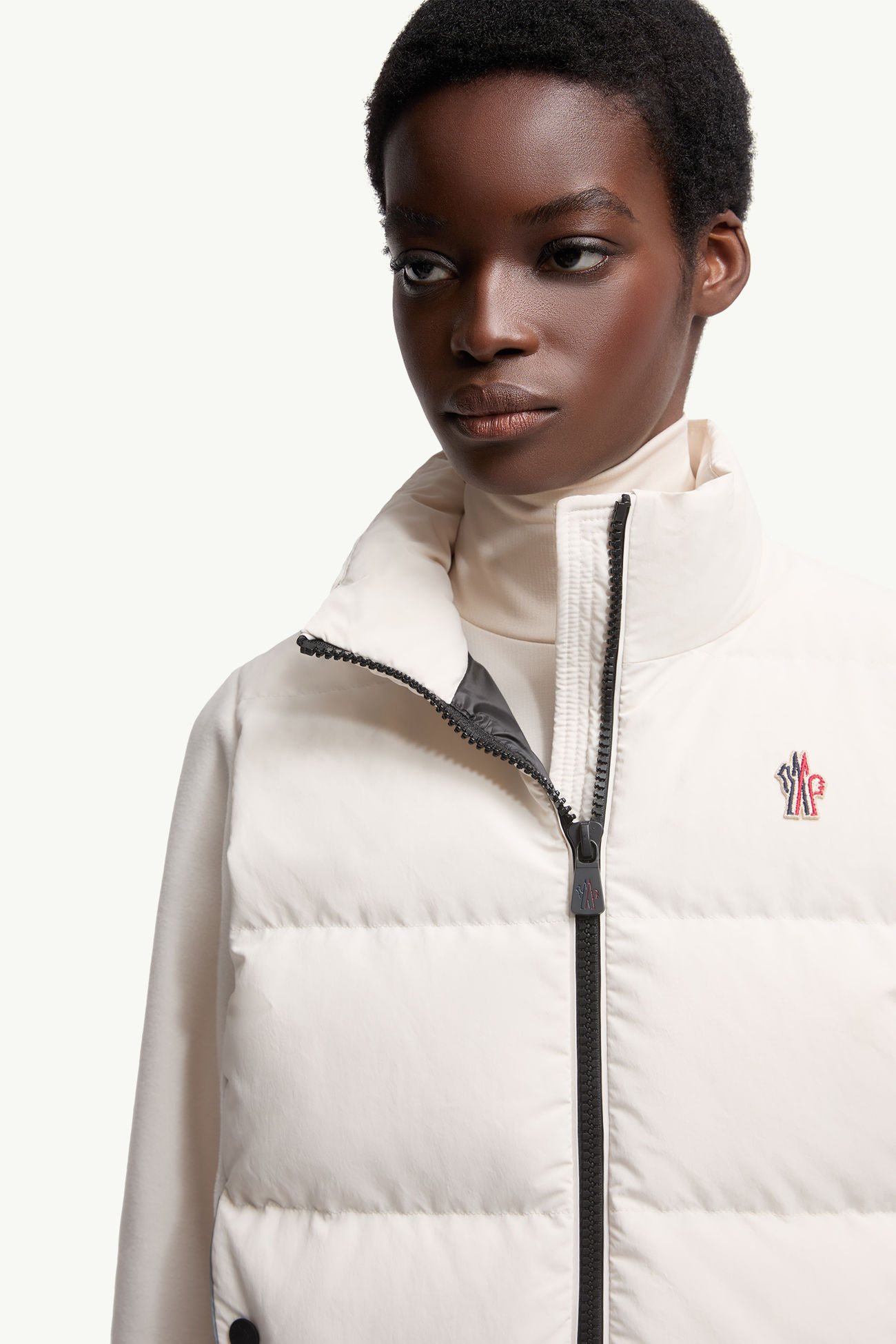 Polartec® Padded Zip-Up Hoodie Women White Moncler 6