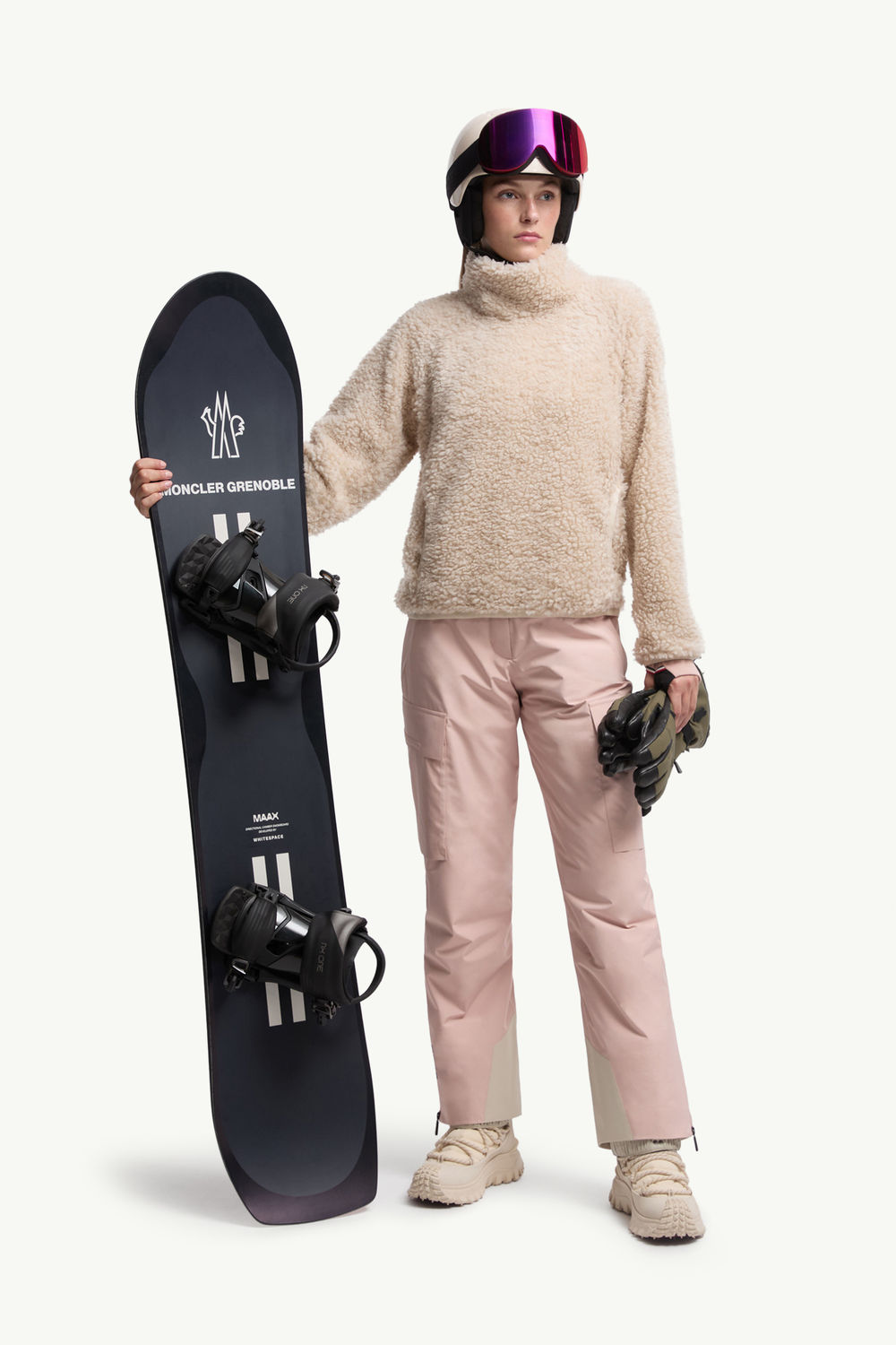 泰迪布樽領衛衣 女士 淺米色 Moncler 0