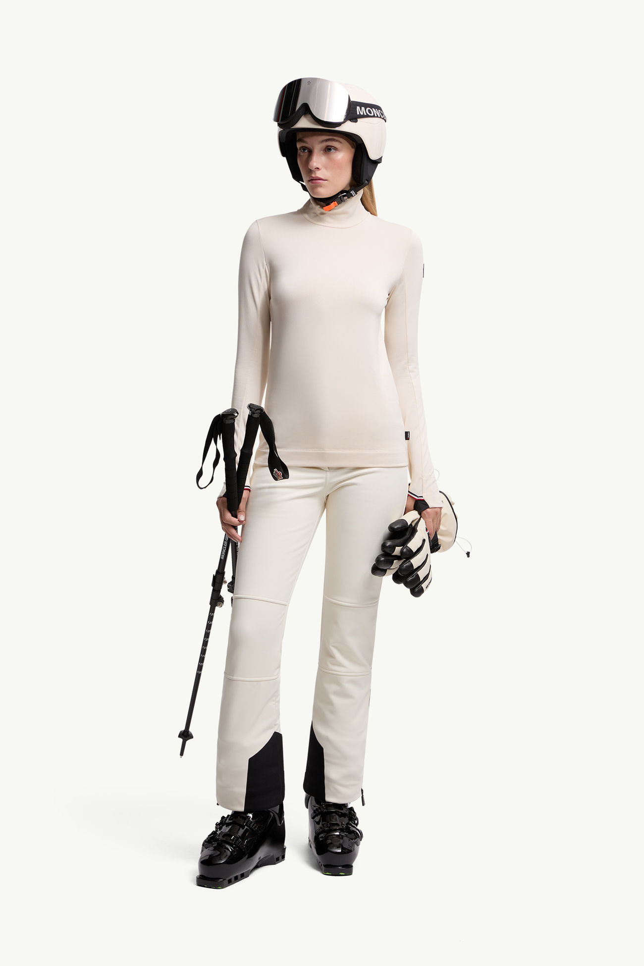 Polartec®樽領上衣 女士 象牙白色 Moncler 0