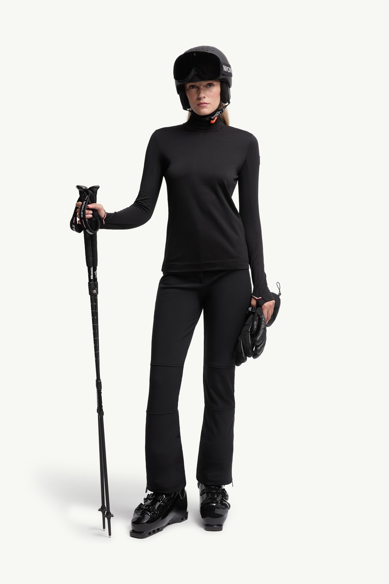 Polartec® Polo Neck Women Black Moncler 0