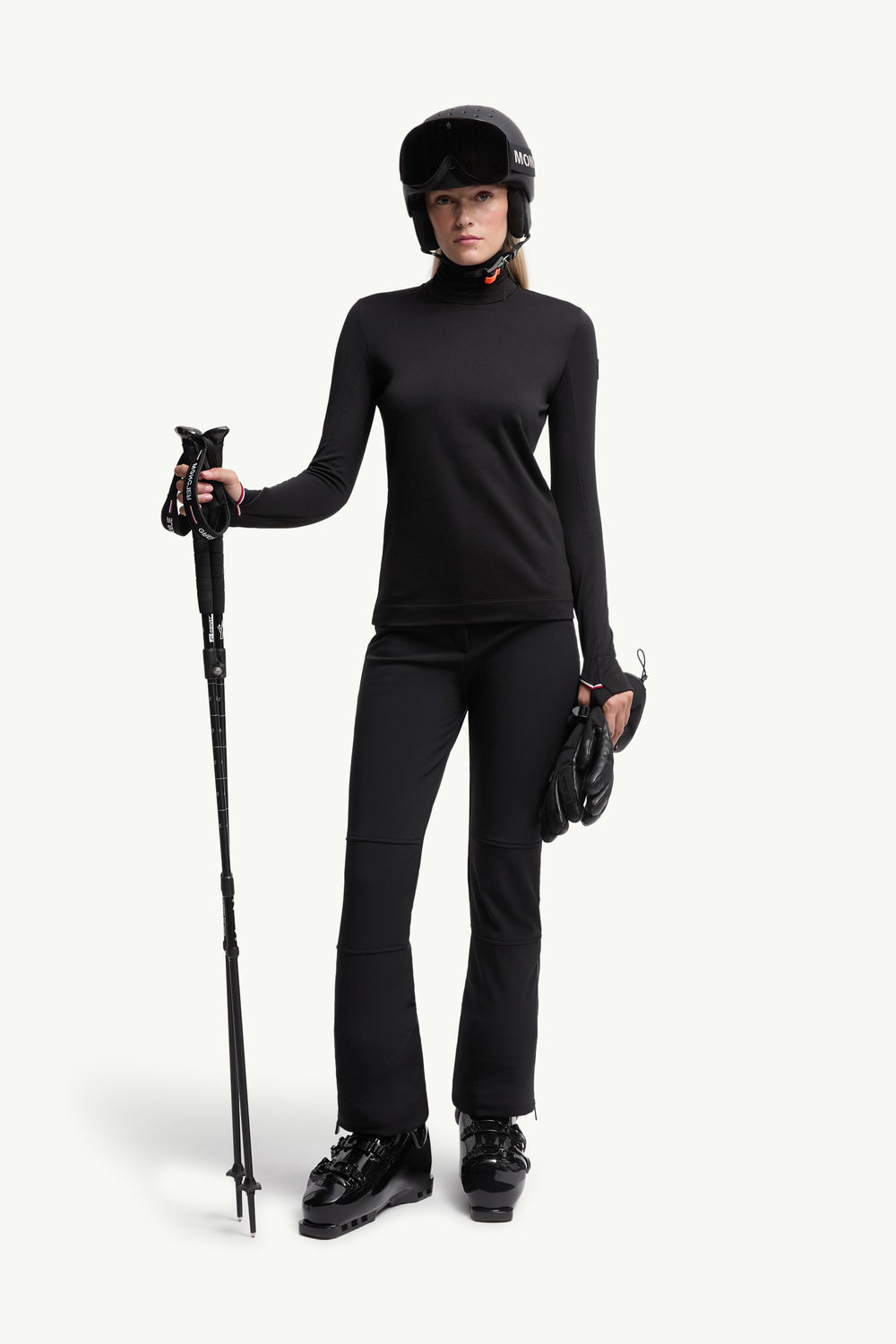 Polartec® Rollkragenpullover Damen Schwarz Moncler 0