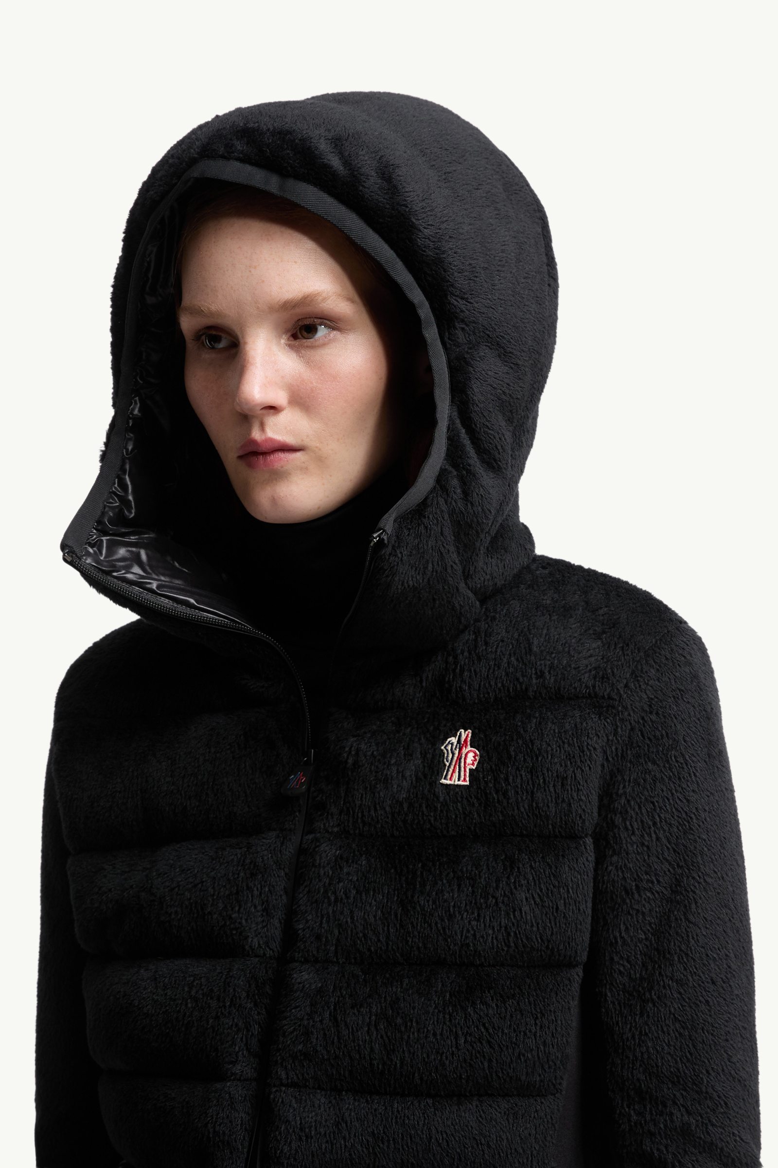 Polartec® Padded Hoodie Women Black Moncler 1