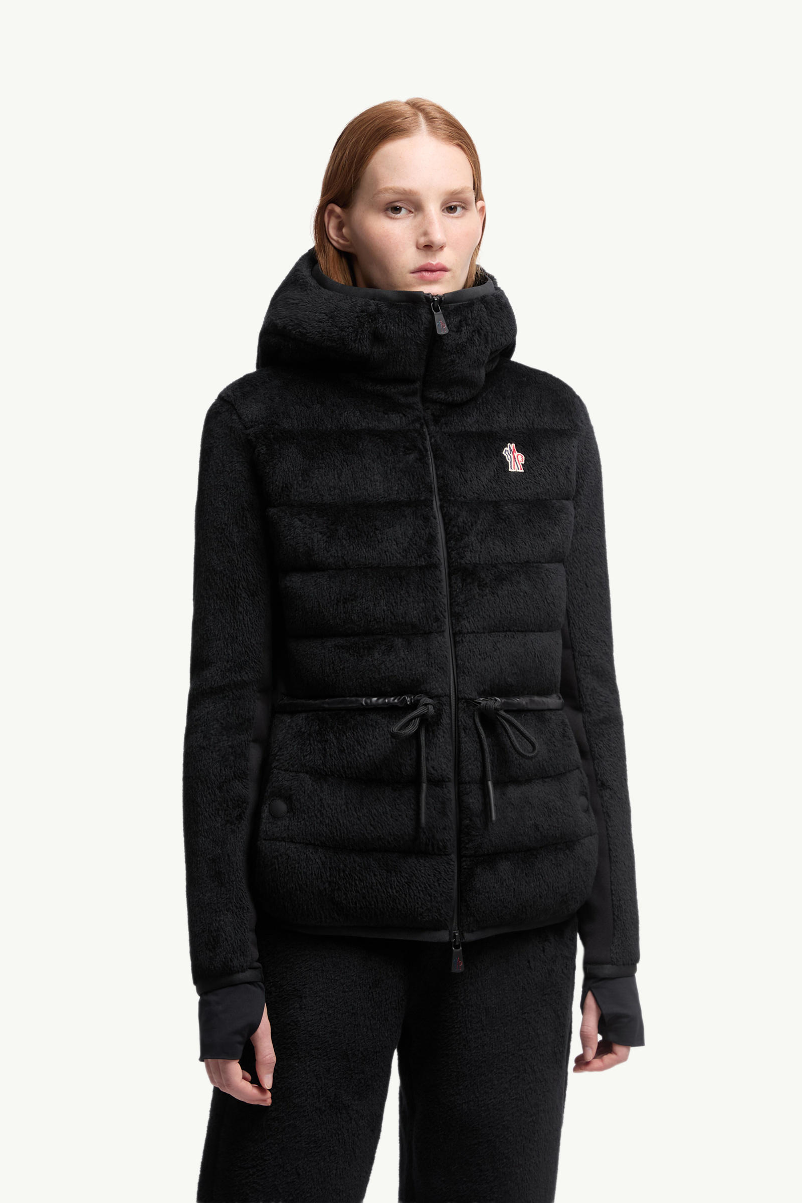 Polartec® Padded Hoodie Women Black Moncler 3