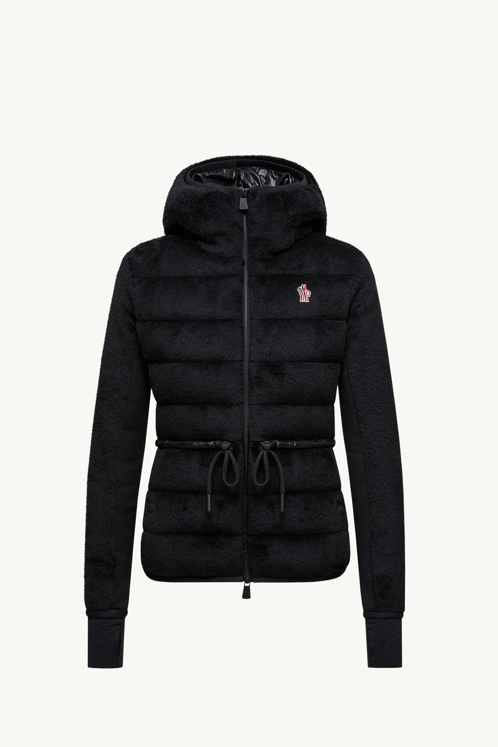 Black Polartec® Padded Hoodie - Sweatshirts for Women | Moncler US