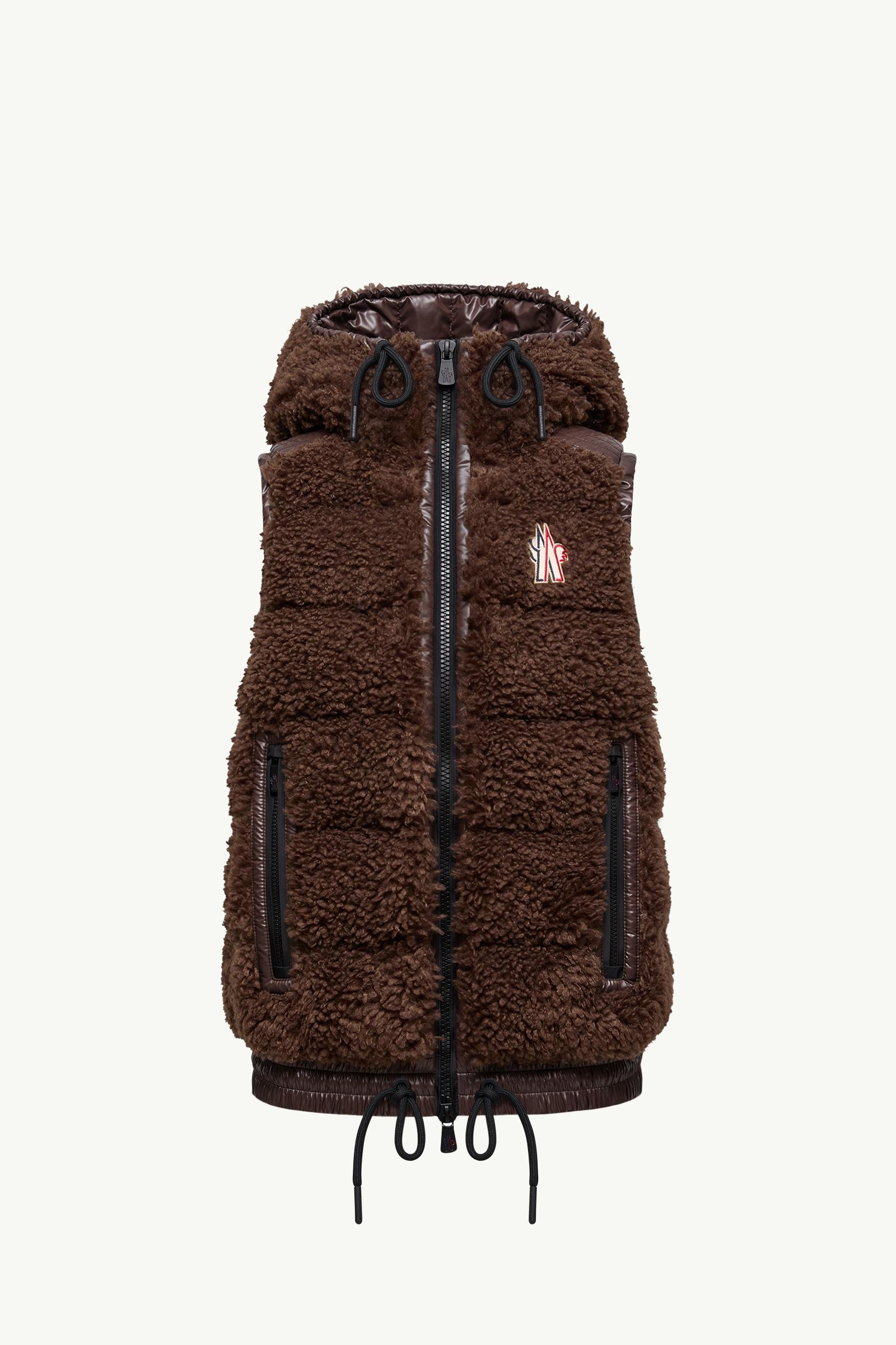 Brown Teddy Padded Vest - Vests for Women | Moncler US