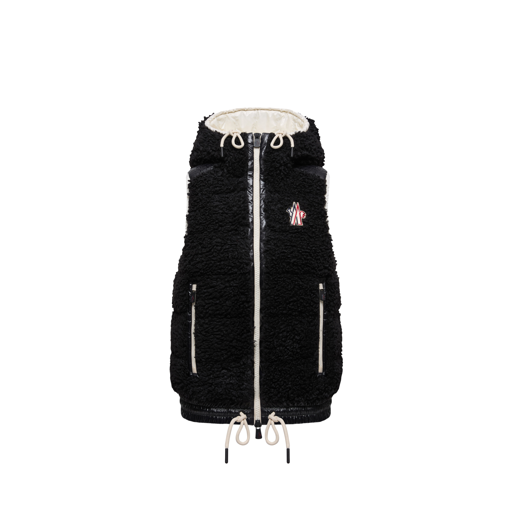 Grenoble    Teddy Padded Gilet for Women in Black, Size: S, Moncler