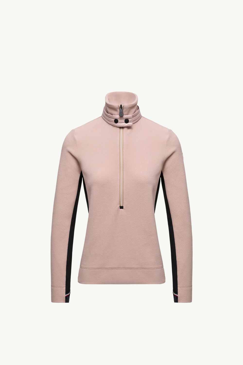Half-Zip Sweatshirt Women Light Pink Moncler 2