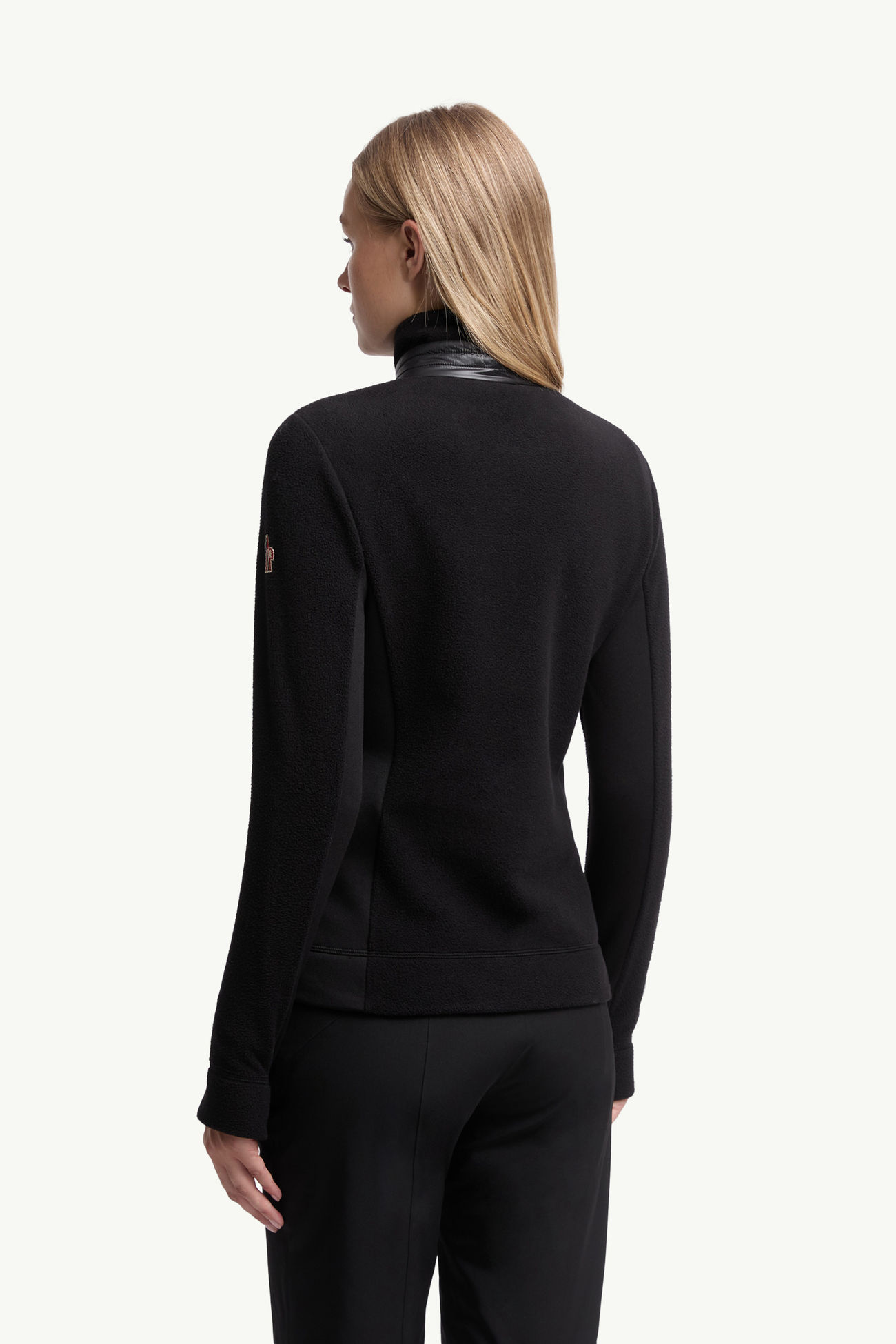 Sweatshirt mit halbem Reißverschluss Damen Schwarz Moncler 4