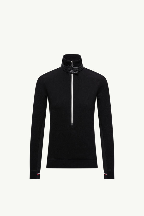 Half-Zip Sweatshirt Women Black Moncler 2