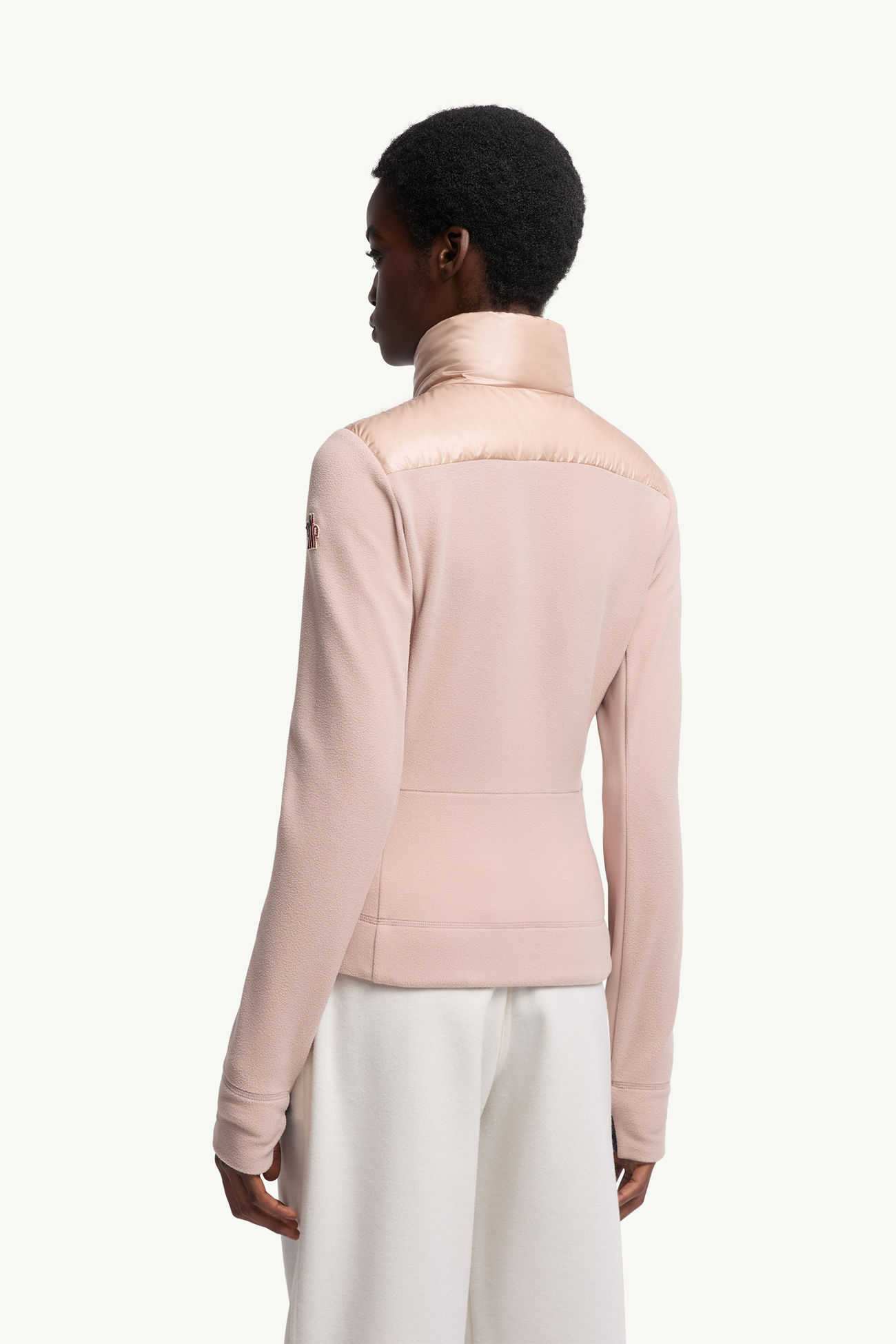 Wattiertes Zip-Up Sweatshirt Damen Pink Moncler 4