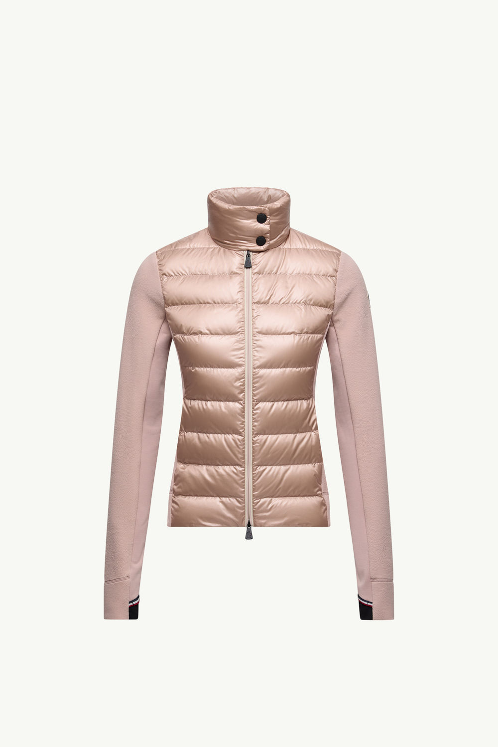 Padded Zip-Up Sweatshirt Women Pink Moncler 2