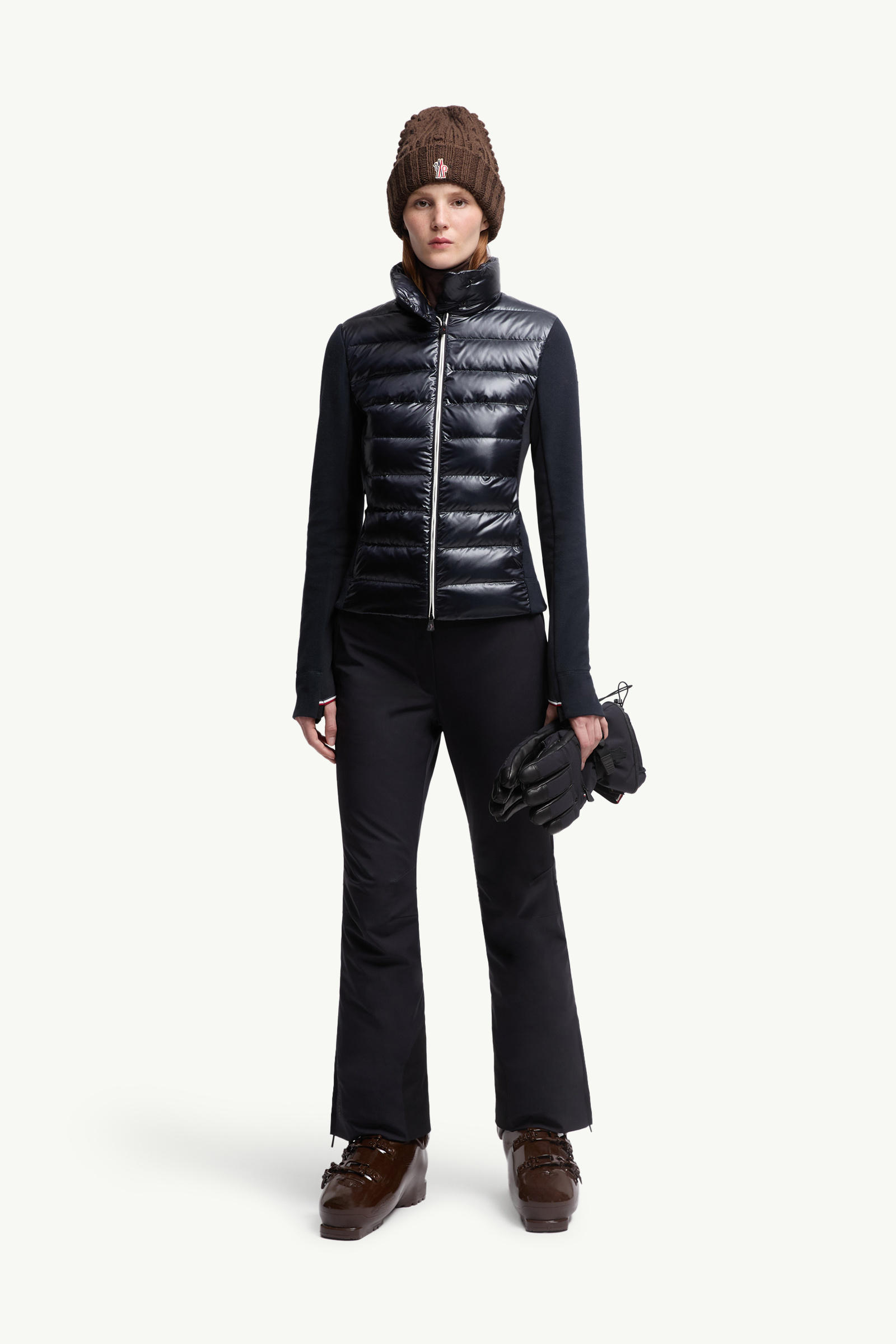 女士加衬拉链卫衣 女士 海军蓝色 Moncler 0