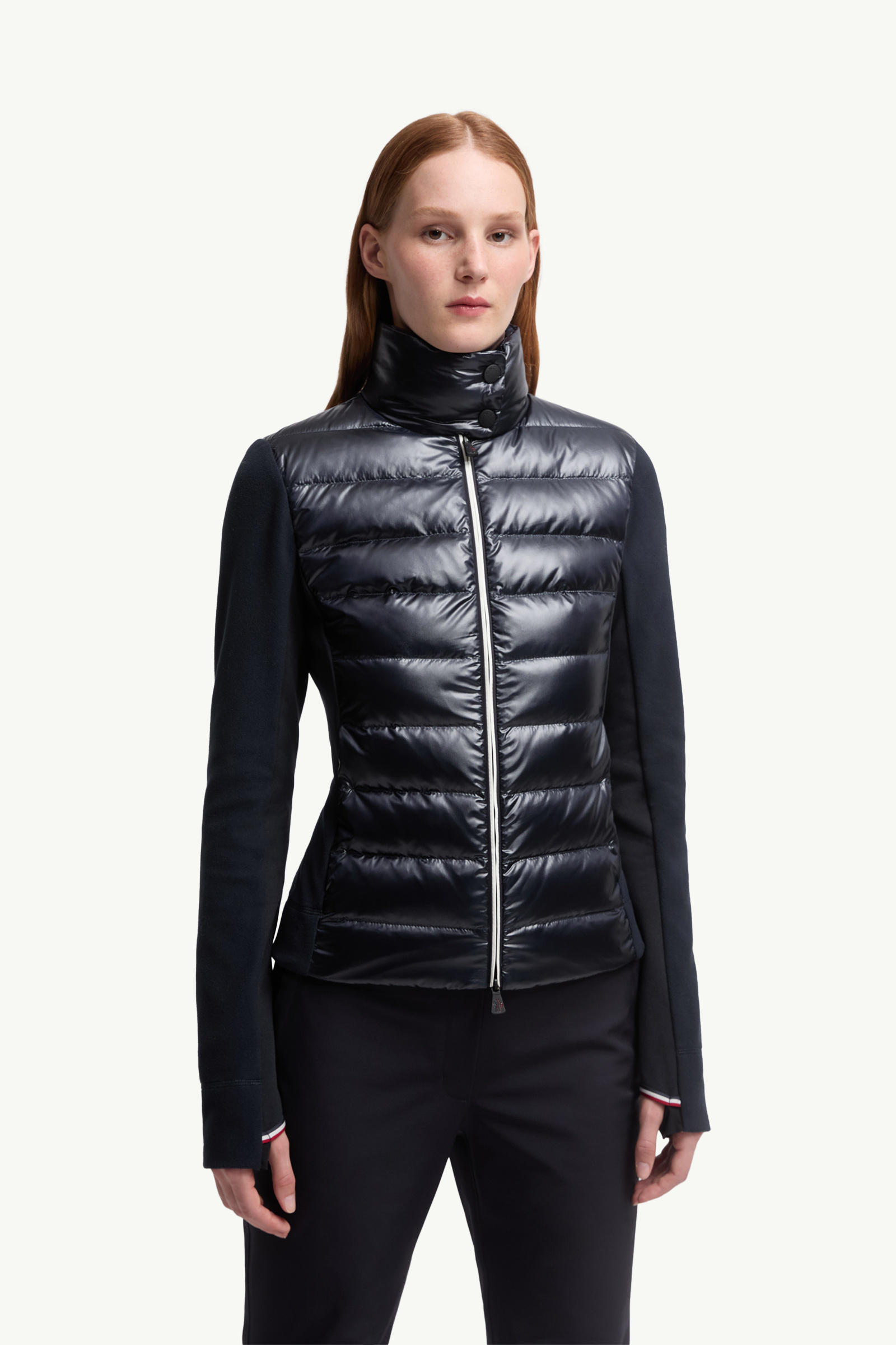 女士加衬拉链卫衣 女士 海军蓝色 Moncler 3