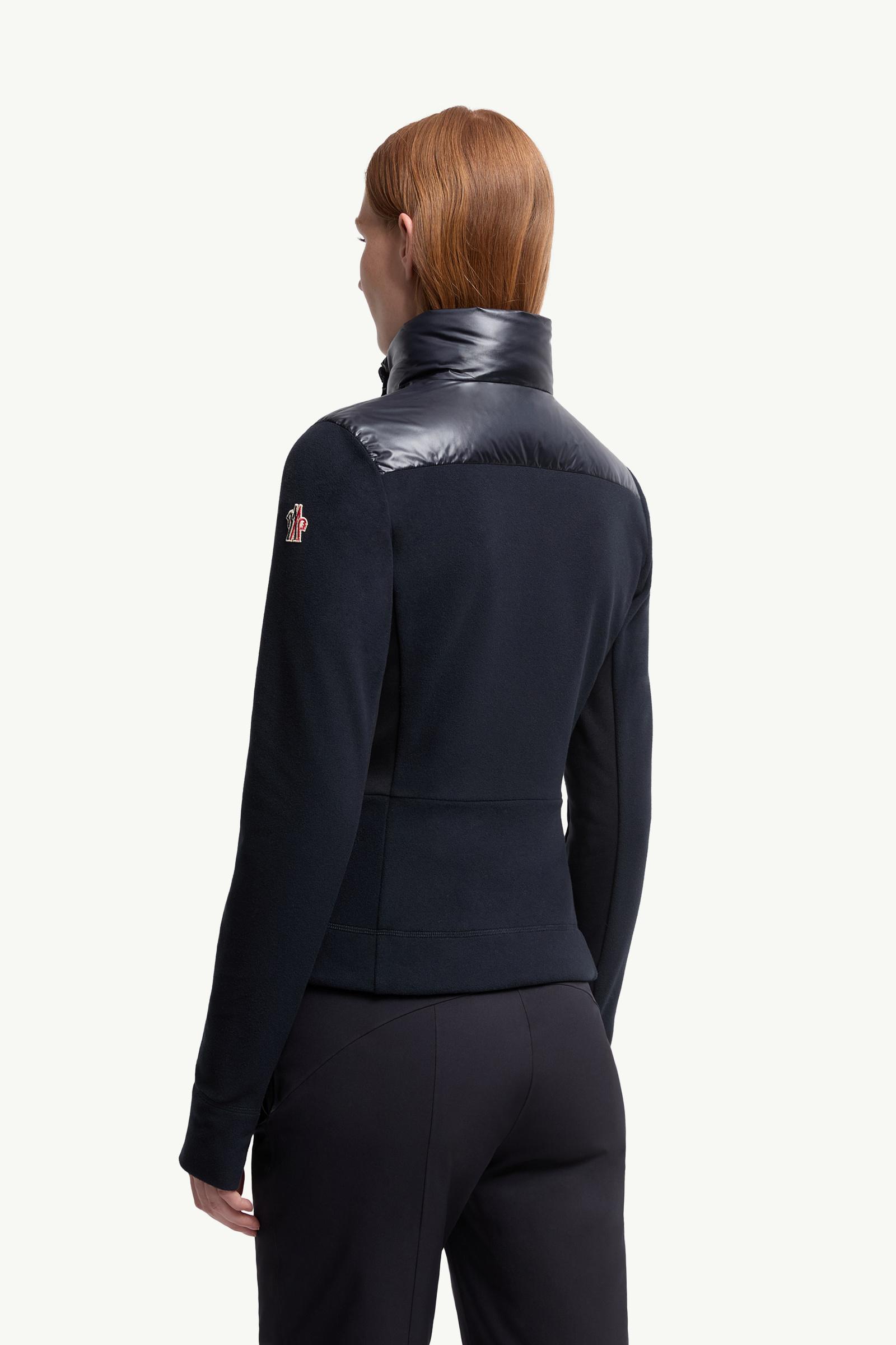 Navy Blue Padded Zip-Up Sweatshirt - Sweatshirts for Women