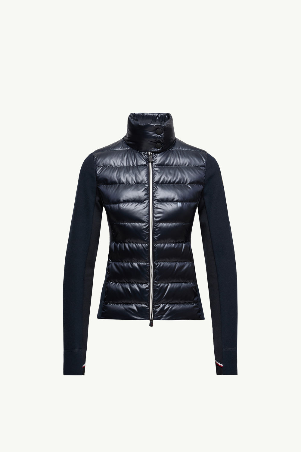 Padded Zip-Up Sweatshirt Women Navy Blue Moncler 2