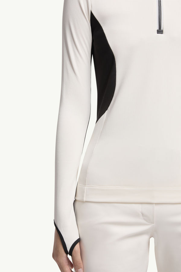Polartec® Half-Zip Turtleneck Women White Moncler 5