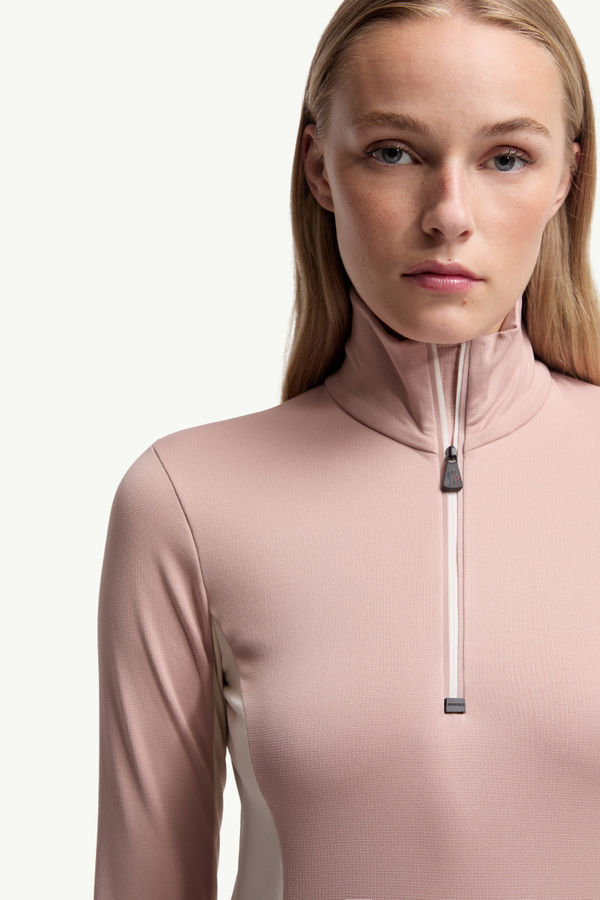 Polartec® Half-Zip Turtleneck Women Pink Moncler 5
