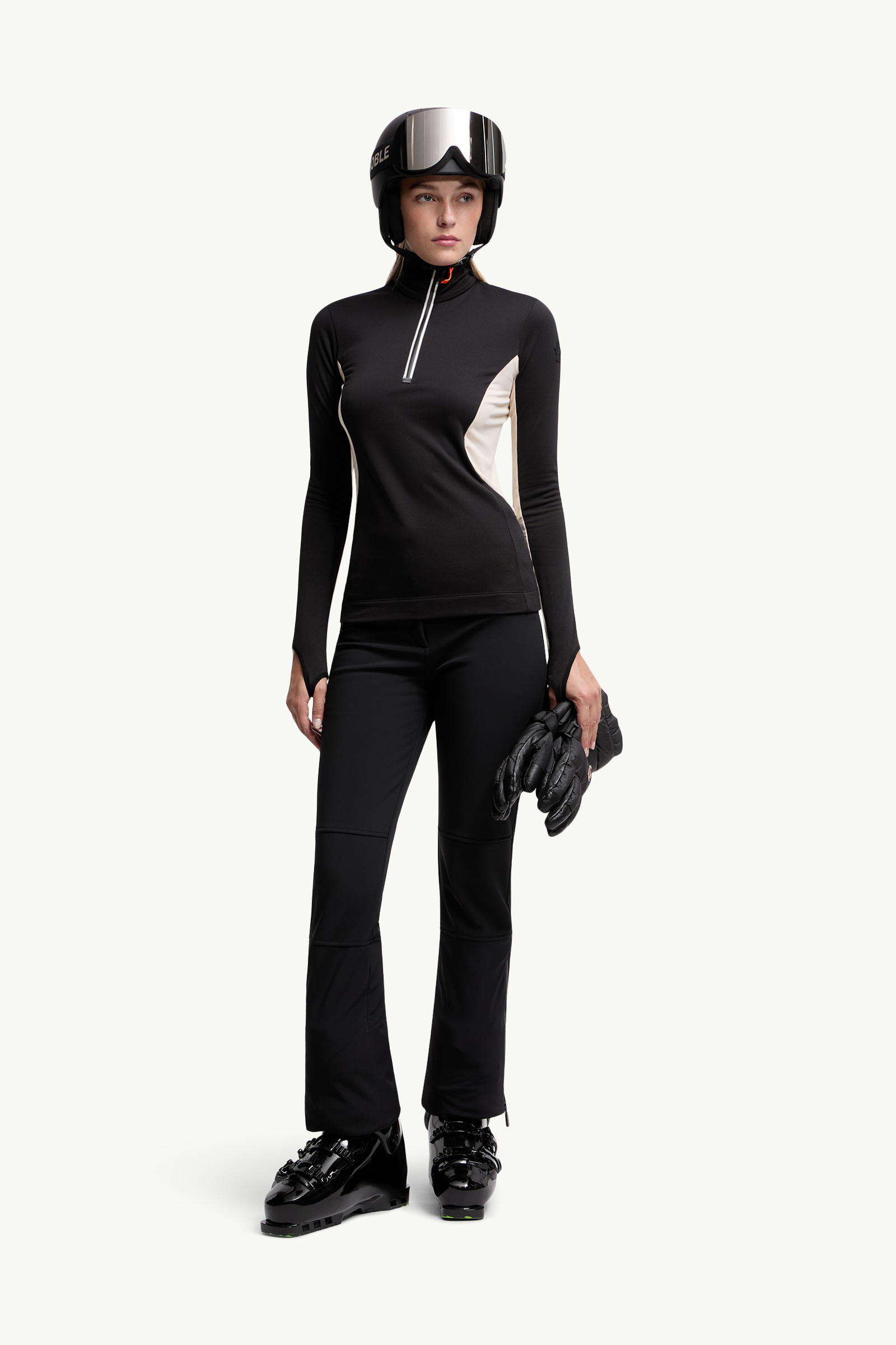 Polartec® Half-Zip Turtleneck Women Black Moncler 0