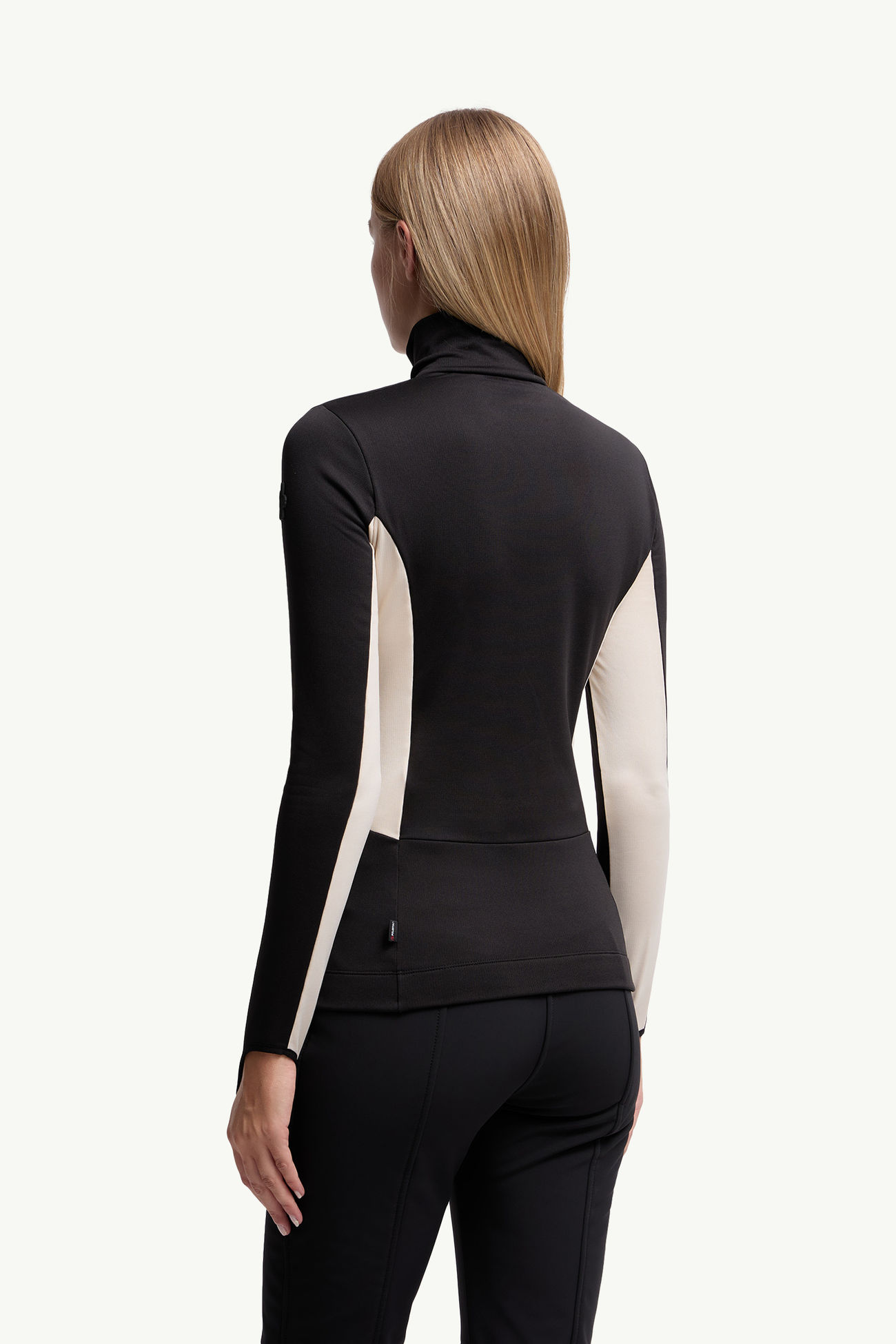 Prenda con cuello de tortuga y media cremallera Mujer Negro Moncler 4