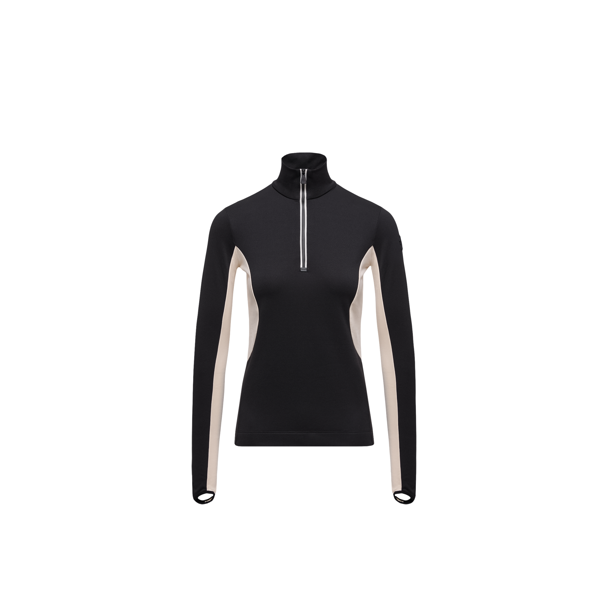 Grenoble    Polartec Half-Zip Polo Neck for Women in Black, Size: S, Moncler