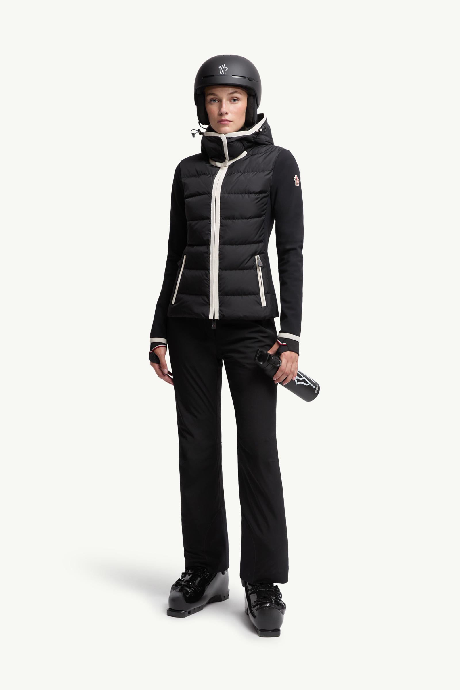 女士加衬拉链连帽卫衣 女士 黑色 Moncler 0