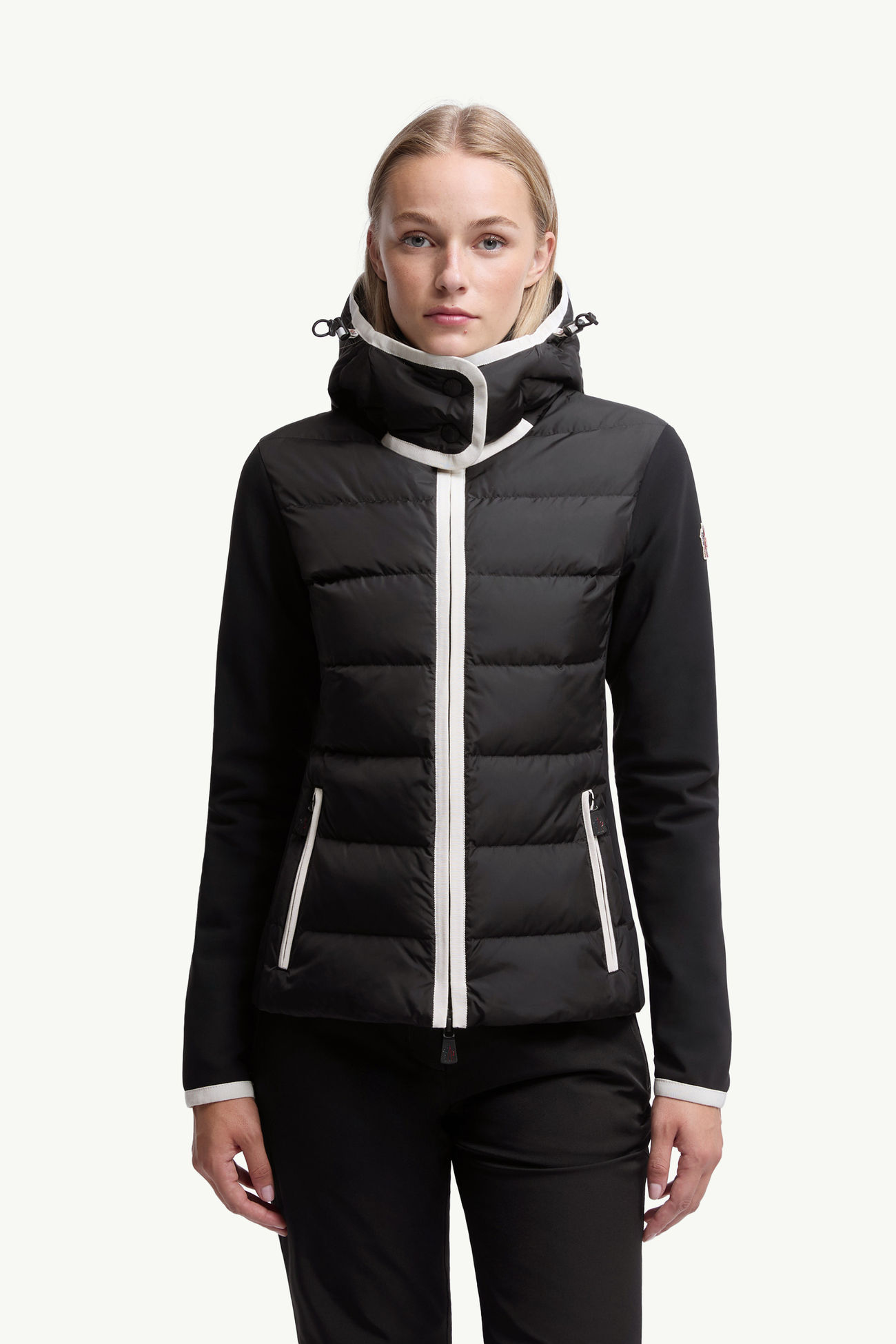 Sudadera con capucha y cremallera Mujer Negro Moncler 3