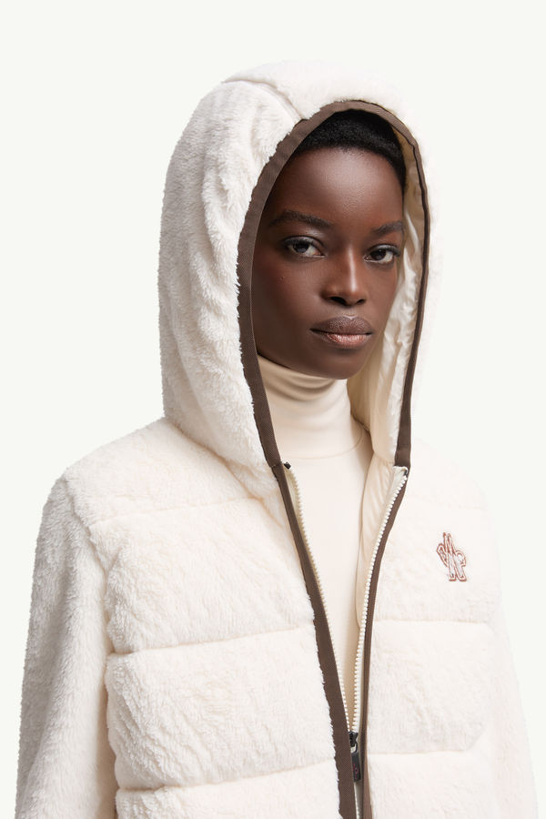 Padded Polartec® Zip-Up Hoodie Women White Moncler 5