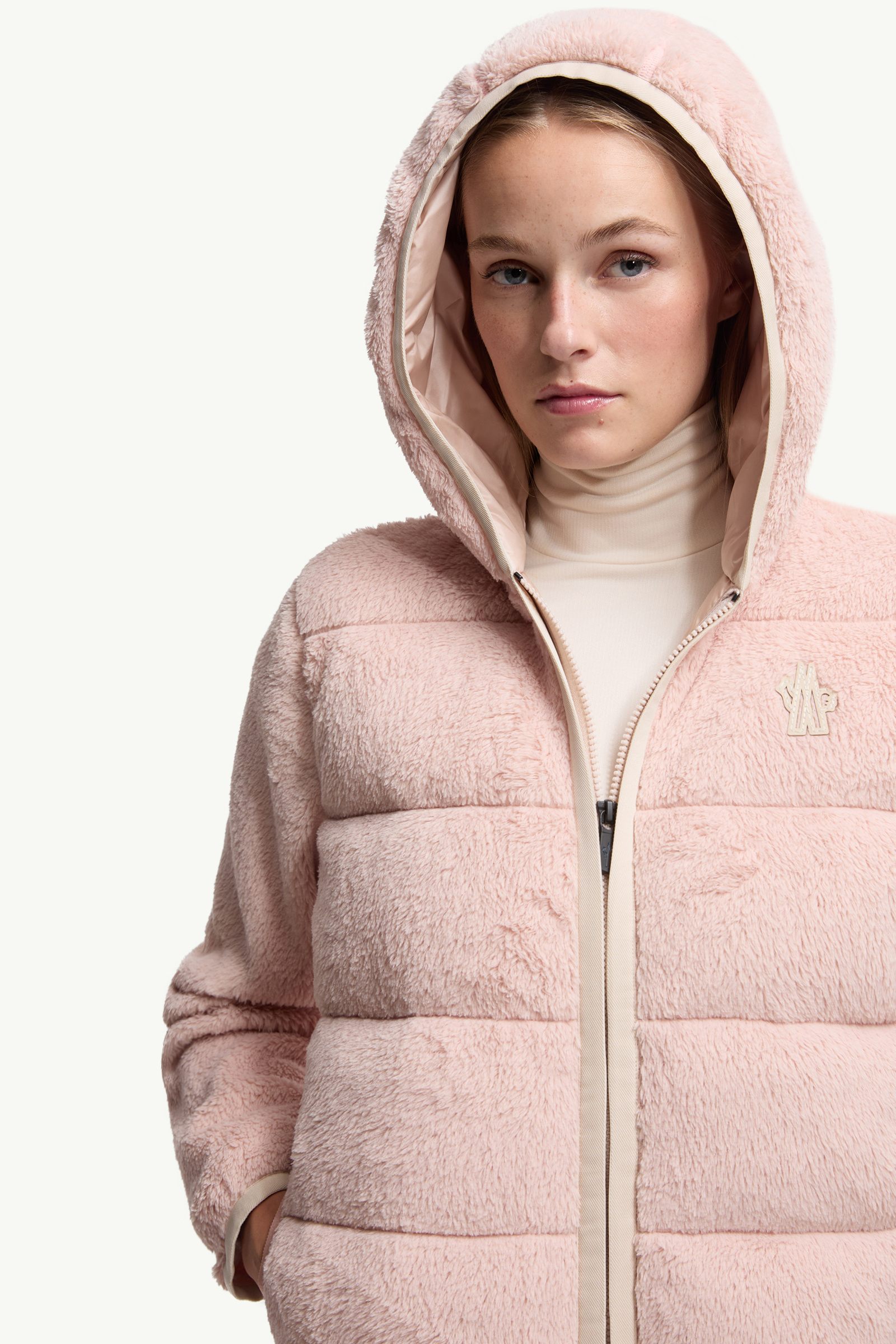 Pink Padded Polartec® Zip-Up Hoodie - Sweatshirts for Women