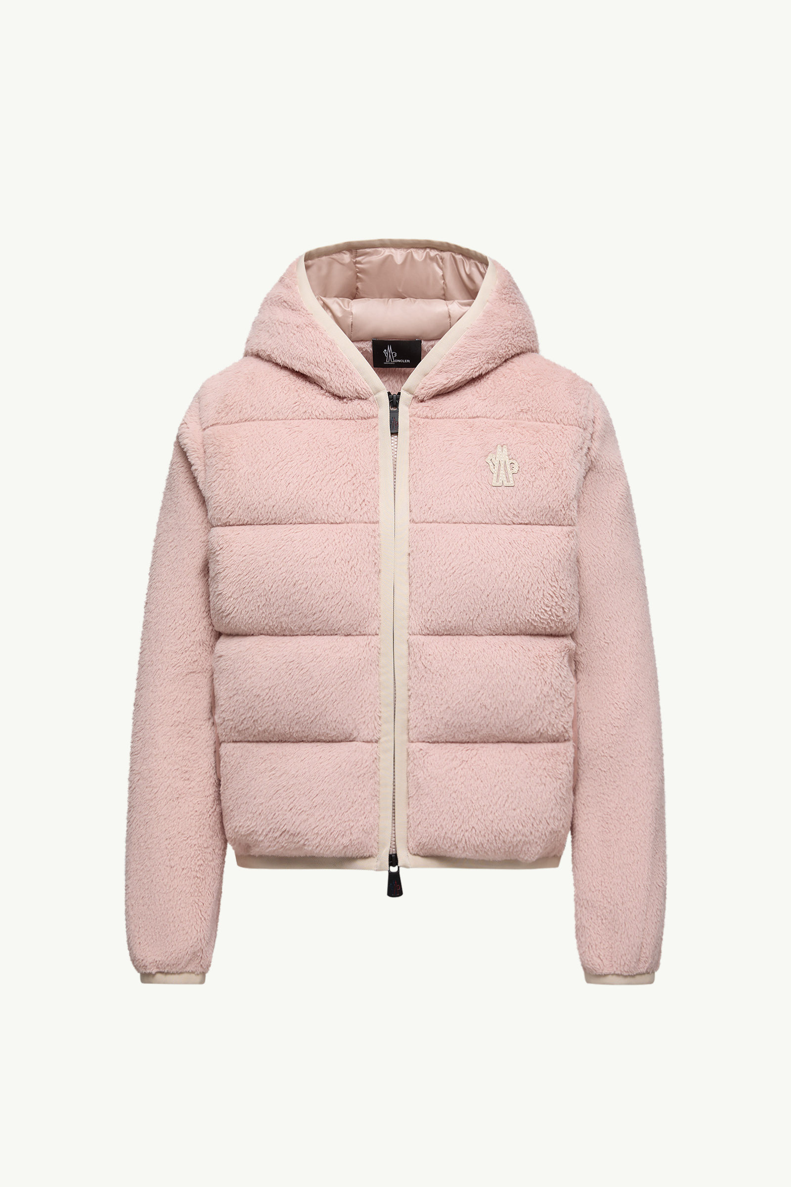Padded Polartec® Zip-Up Hoodie Women Pink Moncler 2