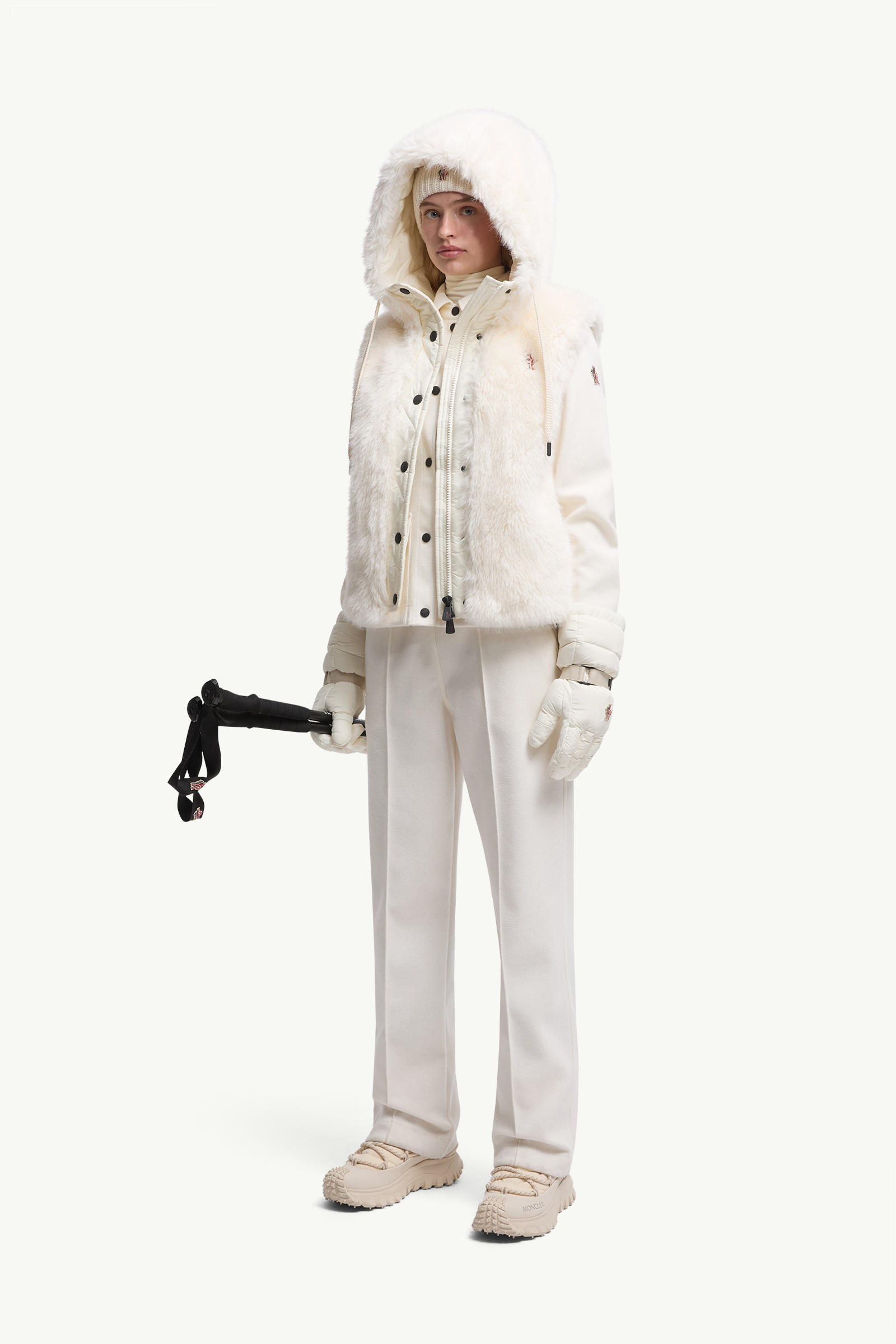 Logo Track Pants Women White Moncler 0