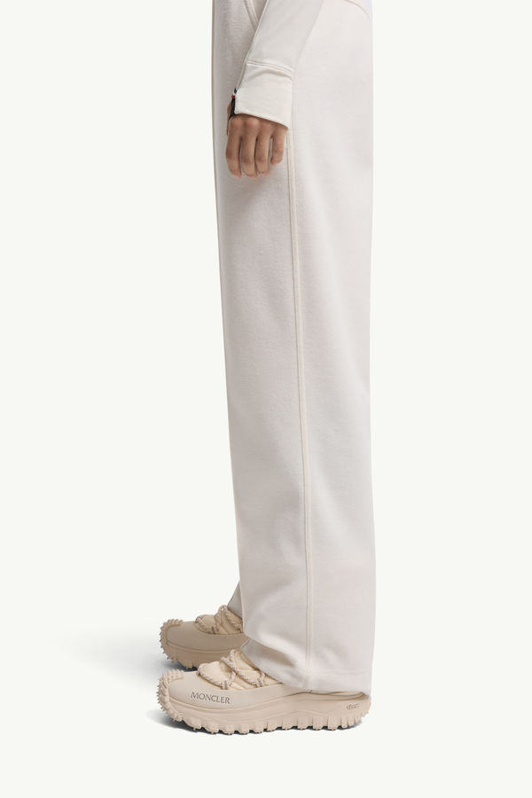 Logo Track Pants Women White Moncler 1